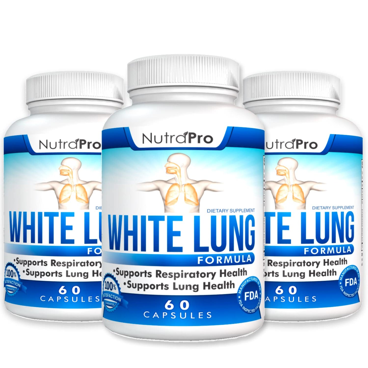 NutraPro White Lung Lung Cleanse & Detox Capsule, 60 Count