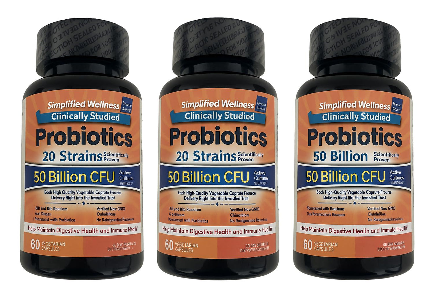 Simplified Wellness Probiotics 180 Capsules