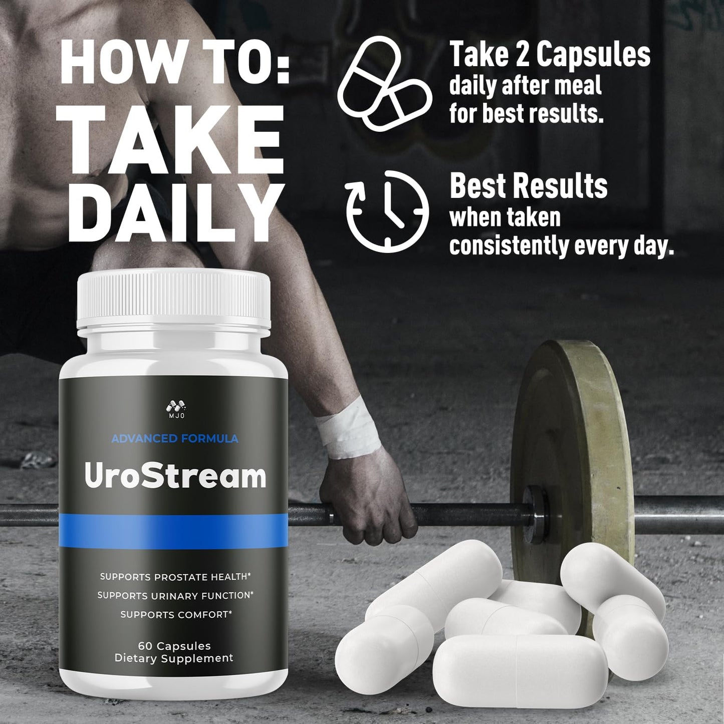 MJO Urostream Prostate Defender Capsules, 120 Capsules