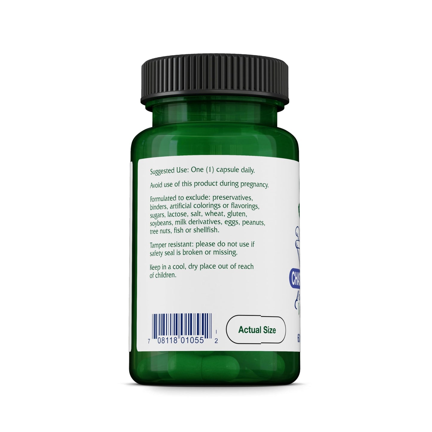 Vitanica Chaste Tree Berry Vitex Extract Plus Capsules 60 Count