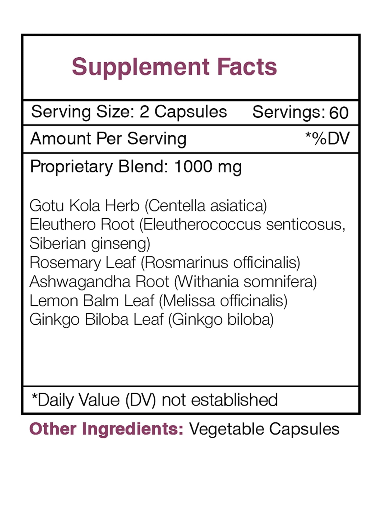 Secrets of the Tribe Tribal Recall, Memory Support, Herbal Supplement Blend Capsules 120 Count