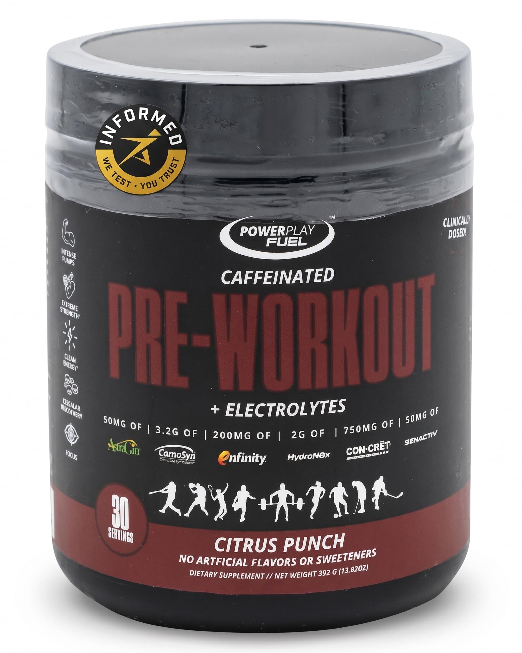 POWER PLAY FUEL Pre Workout Powder, 13.82 Ounces