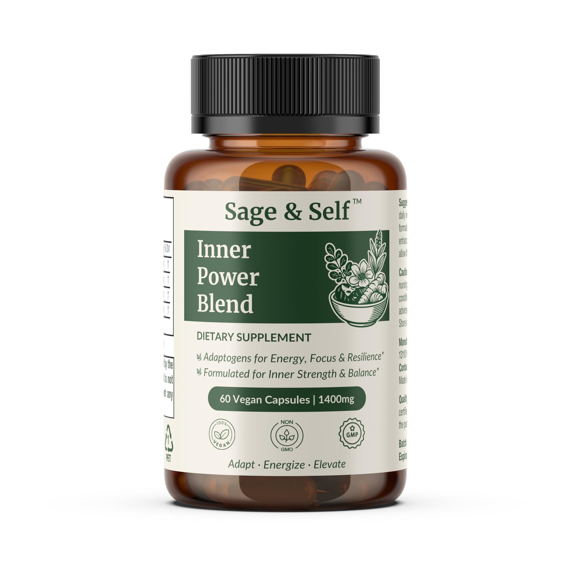Sage & Self Inner Power Capsules, 60 Capsules