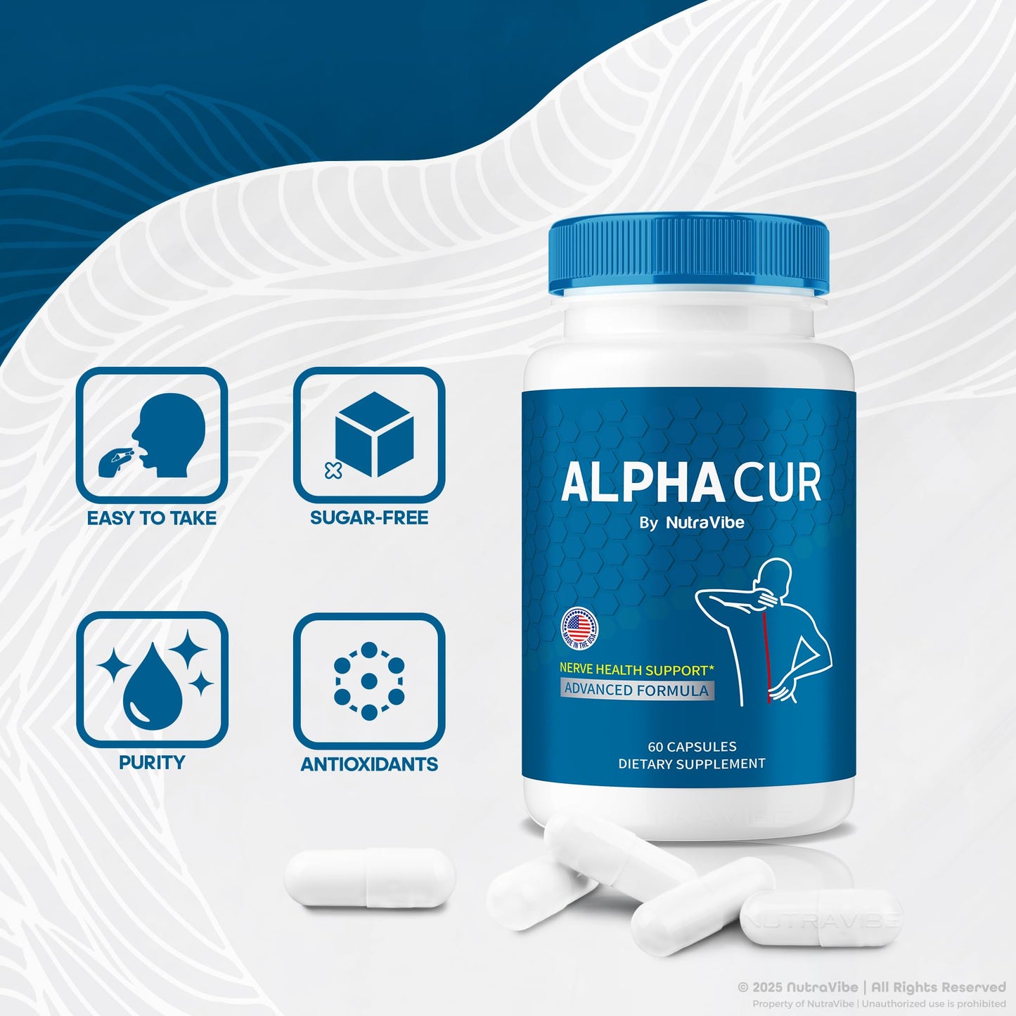 NutraVibe AlphaCur Capsules 60 Count