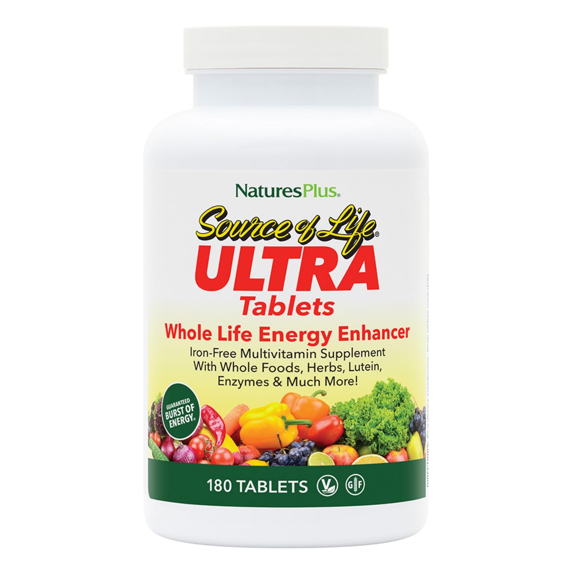 NaturesPlus Ultra Source of Life No-Iron Multivitamin Tablets 180