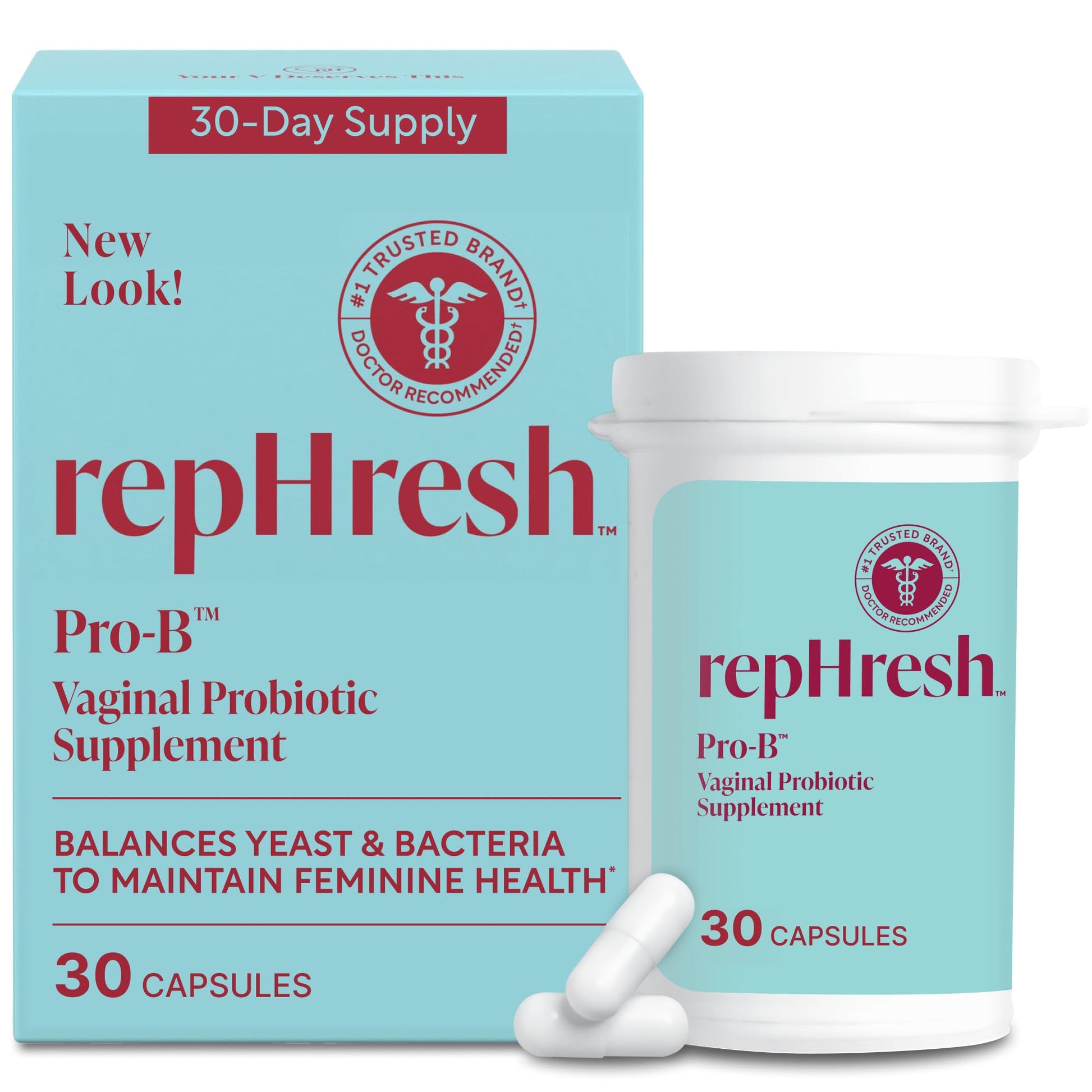 Rephresh Pro-B Vaginal Probiotic Supplement Capsule 30 Count