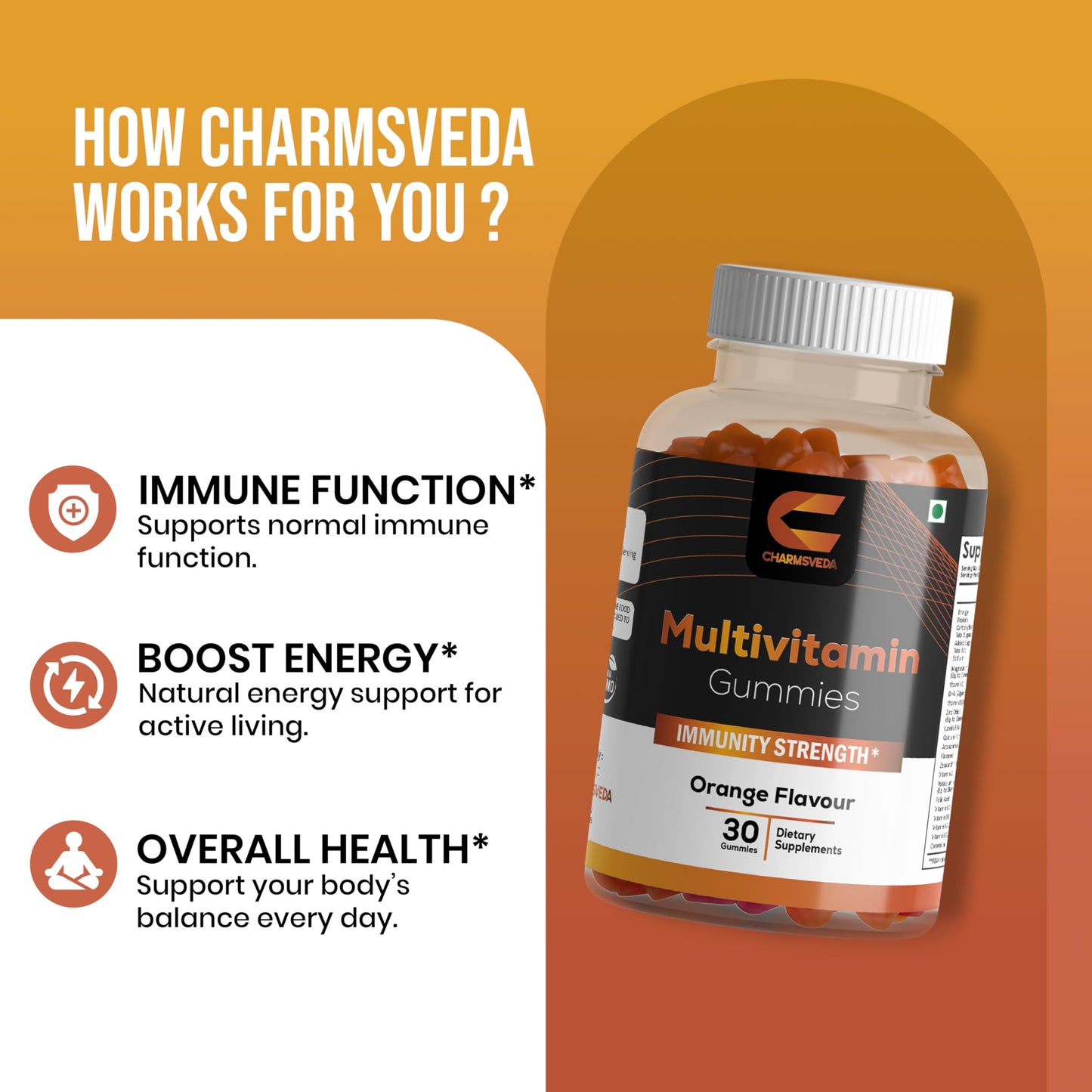 CHARMSVEDA Multivitamin Capsule 30 Capsules