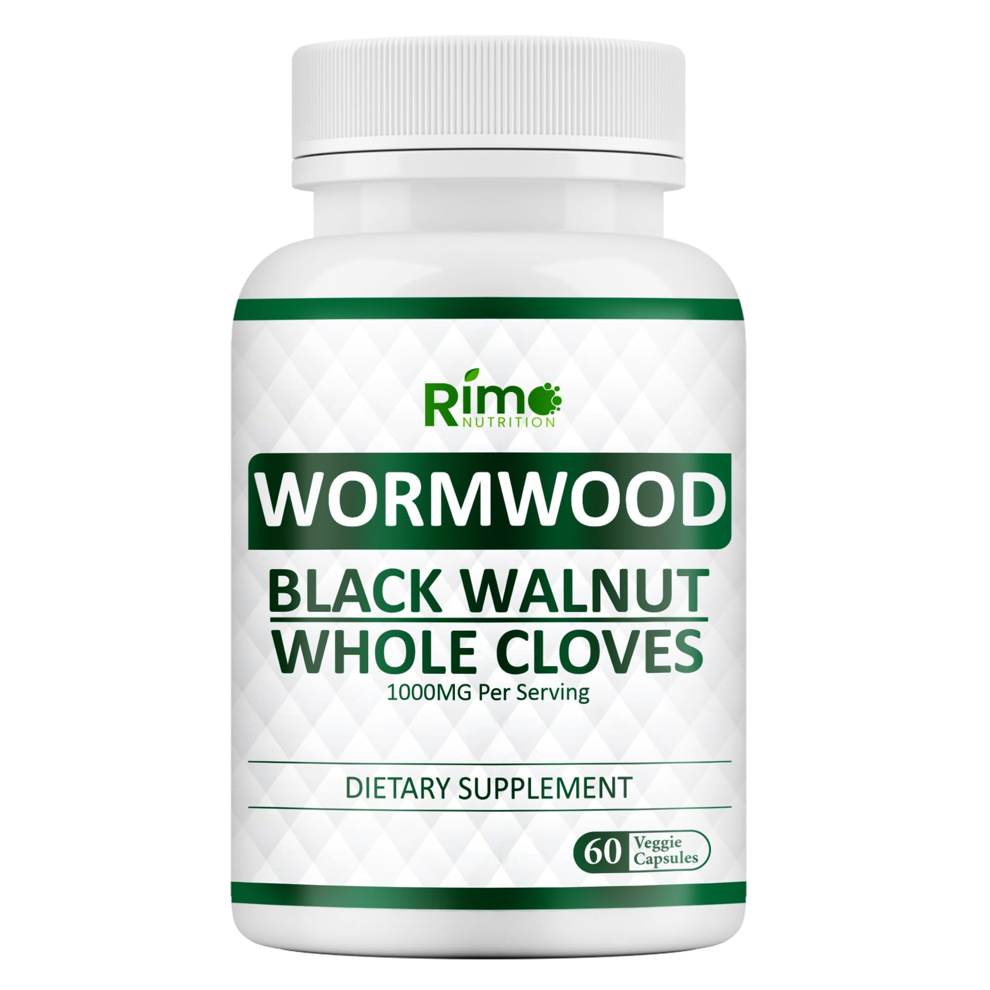 Rimo Nutrition Wormwood Black Walnut Clove Capsules 60 Count