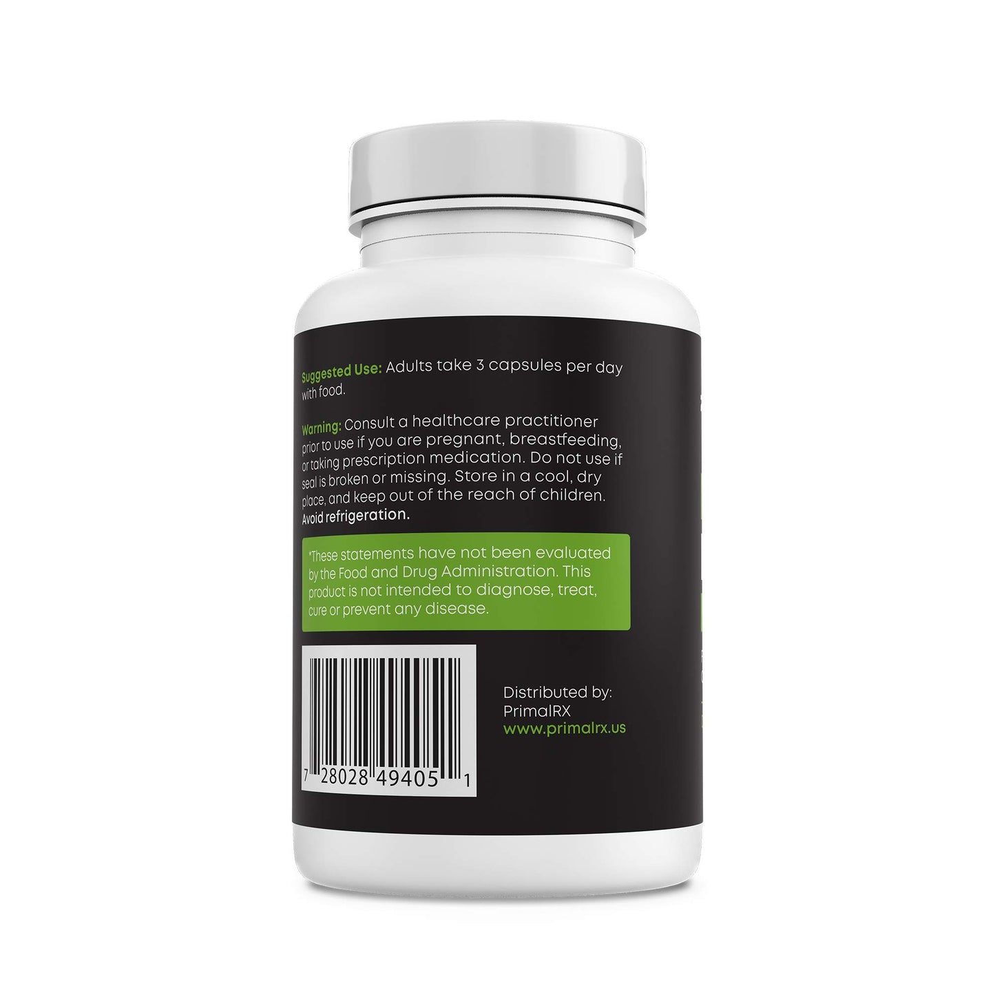 PRIMALRX Beef Liver Supplement Capsules, 90 Count