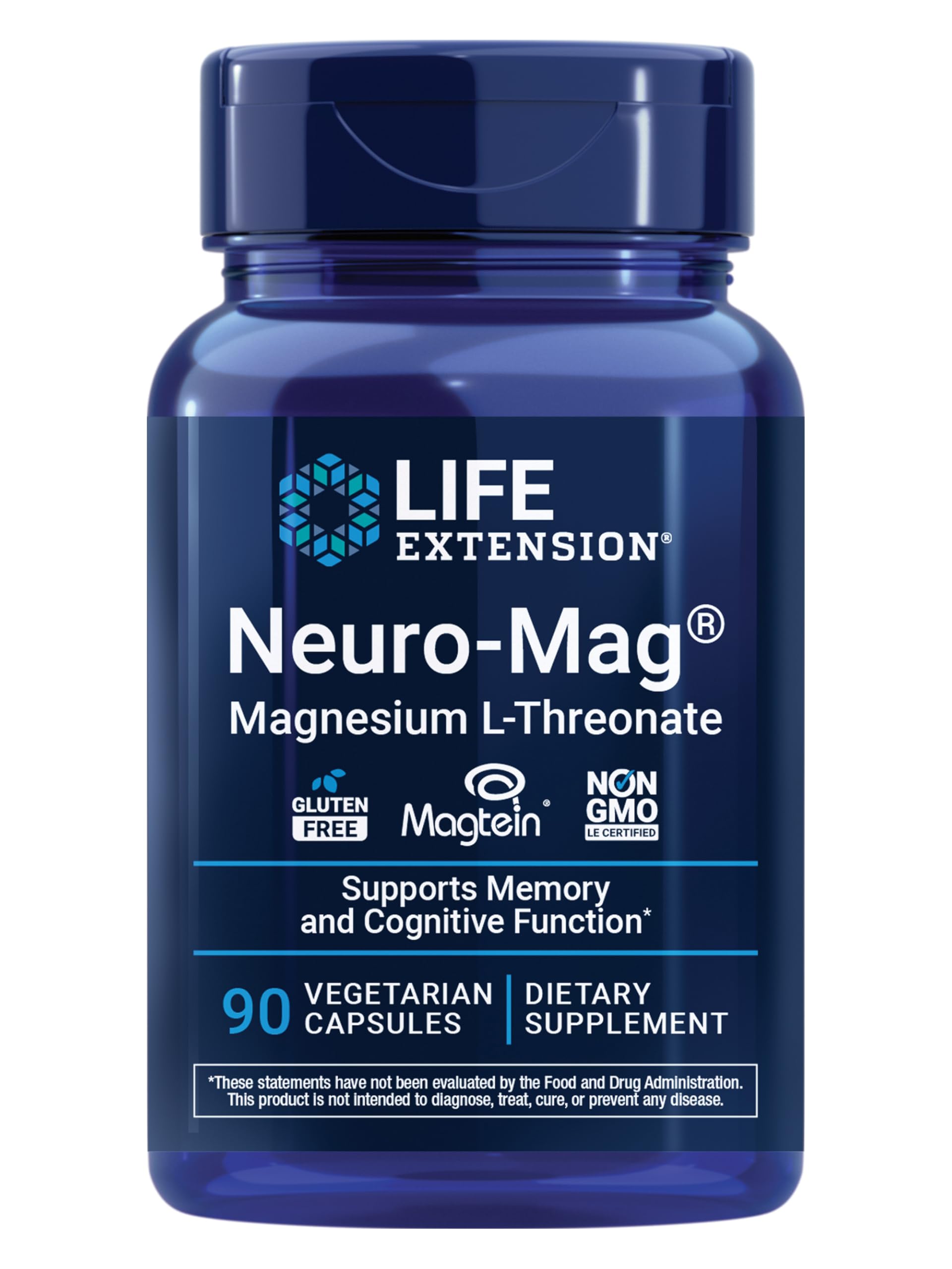 Life Extension Neuro-Mag Magnesium L-Threonate Capsules 90 Count