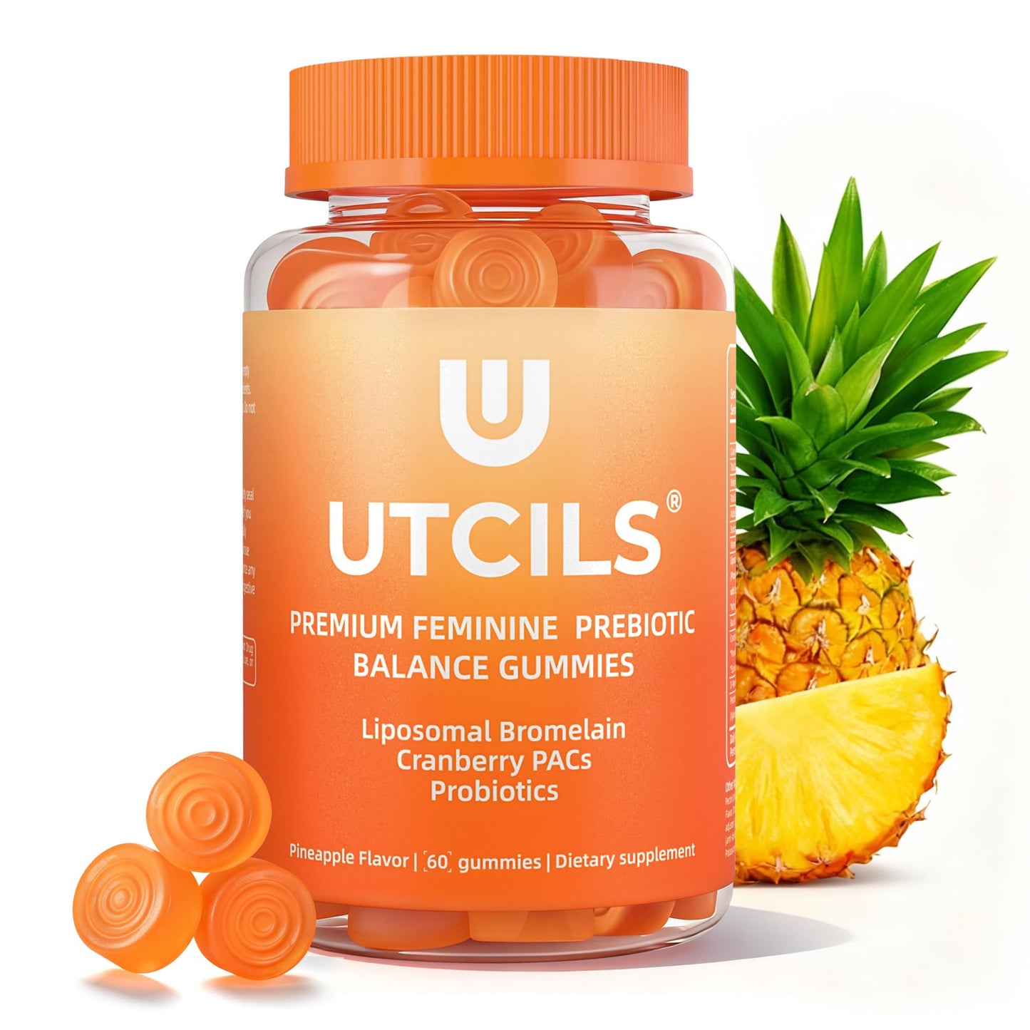 Utcils Liposomal Premium Feminine Balance Gummies 60 Count