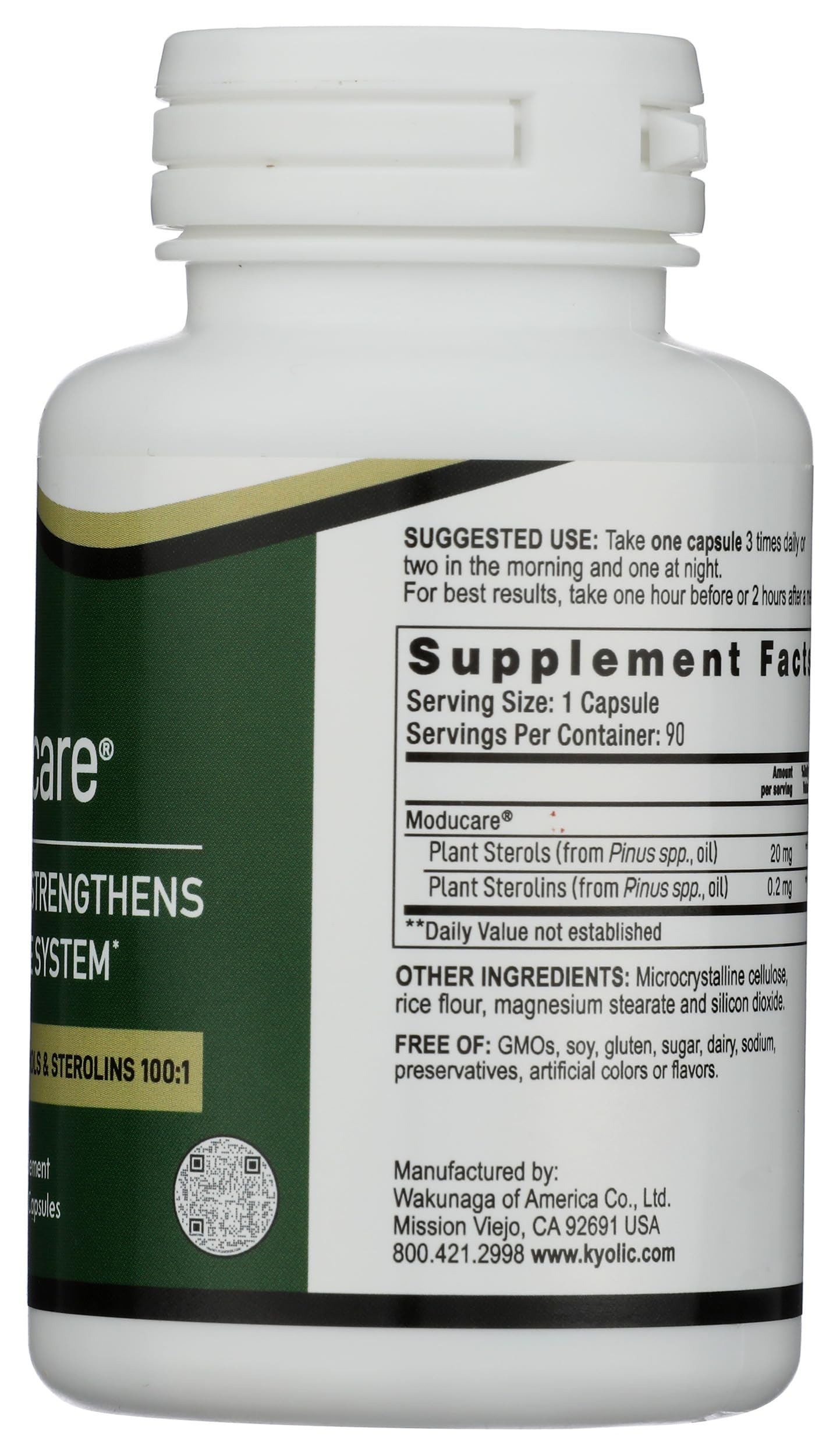 Kyolic MODUCARE Sterols Plant Capsule, 90 Count