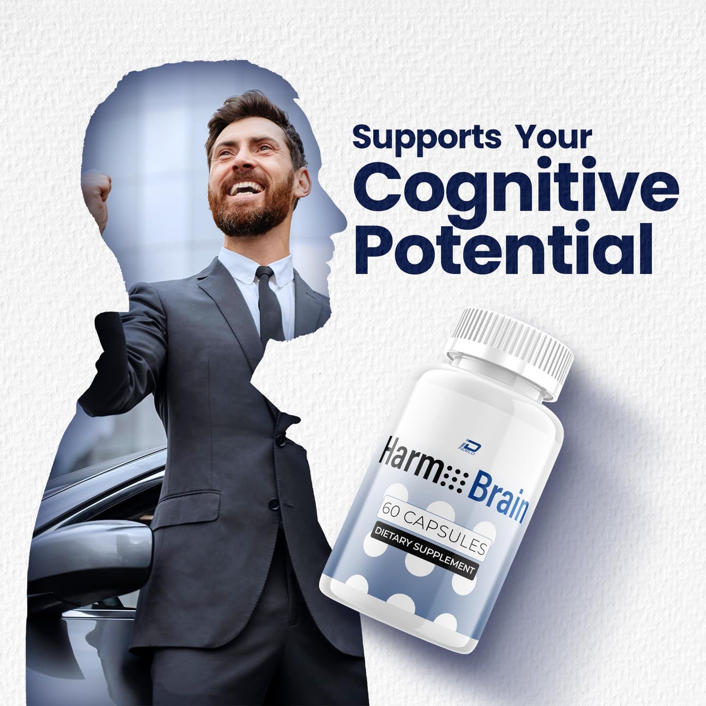 Indelo Harm Brain Advanced Formula Supplement 180 Capsules