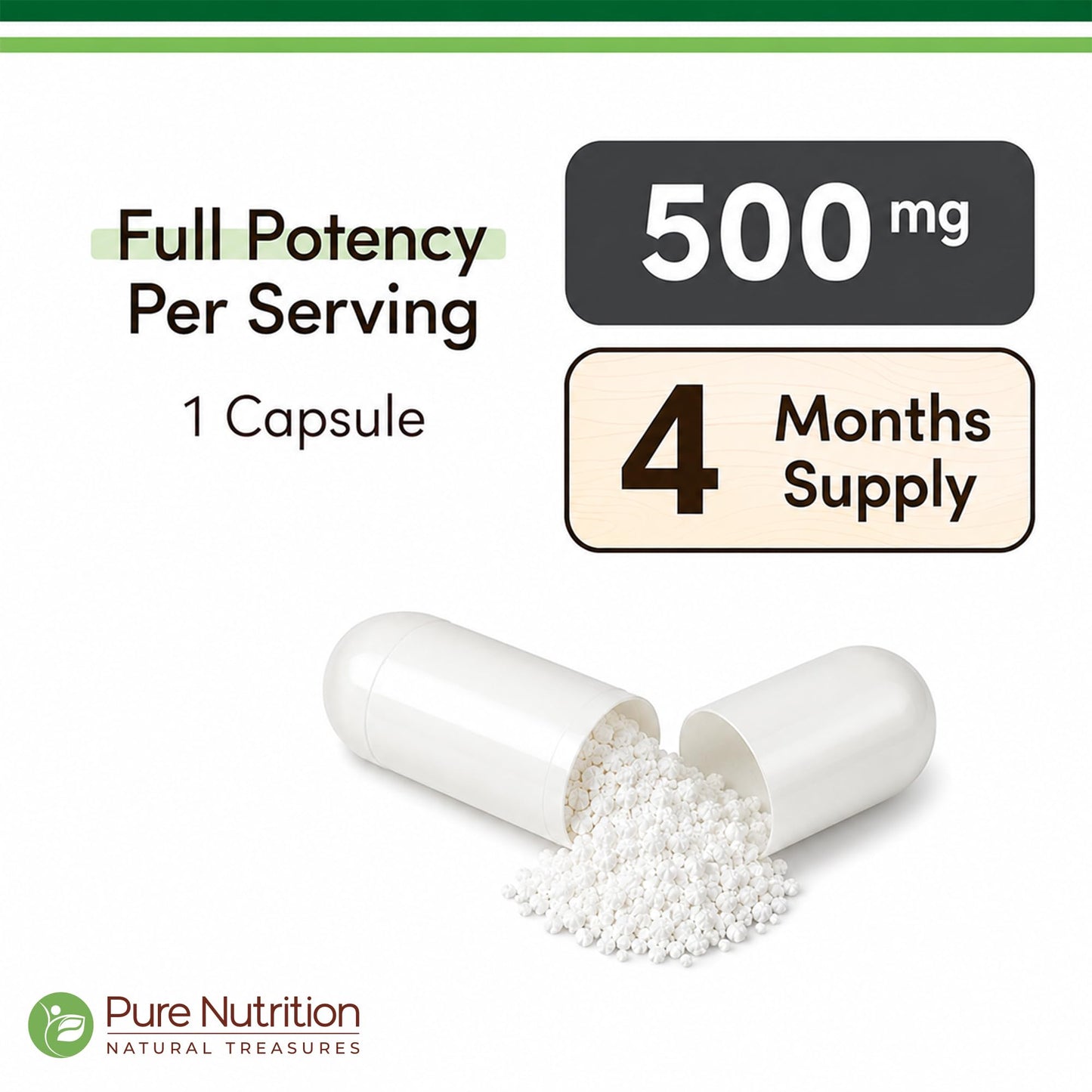 Pure Nutrition Natural Treasures Mucuna Pruriens 500 mg 5:1 Extract Capsule, 120 Count