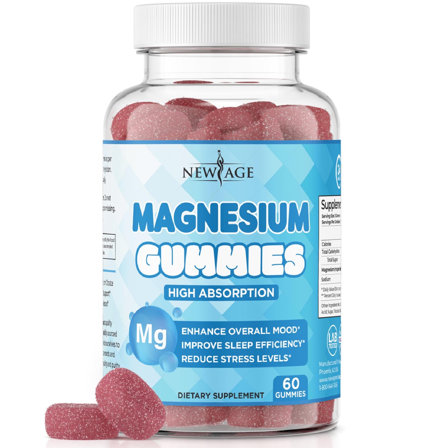 New Age Magnesium Gummies Gummy 60 Count