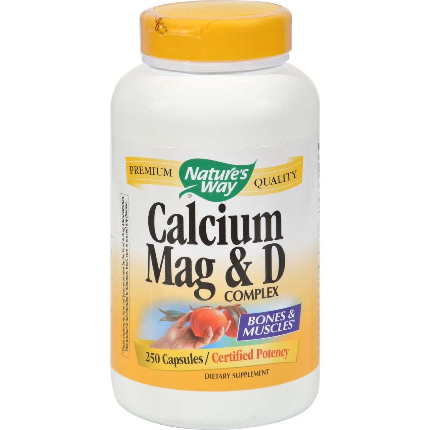 Nature's Way Calcium, Magnesium & Vitamin D Capsules, 250 Count