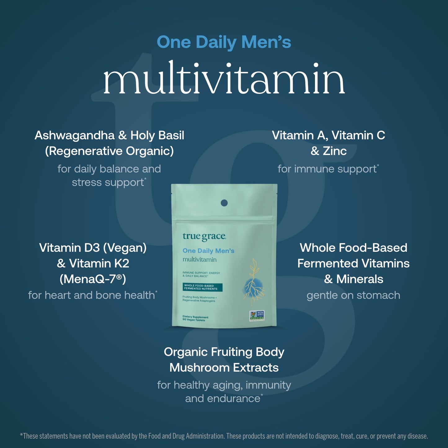 True Grace One Daily Men’s Multivitamin, 90 Tablets