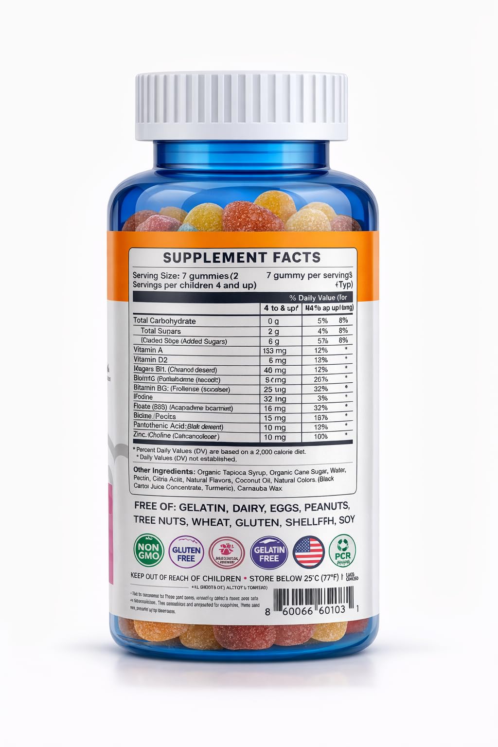 Wellrite Kids Multivitamin Gummies 60 Count