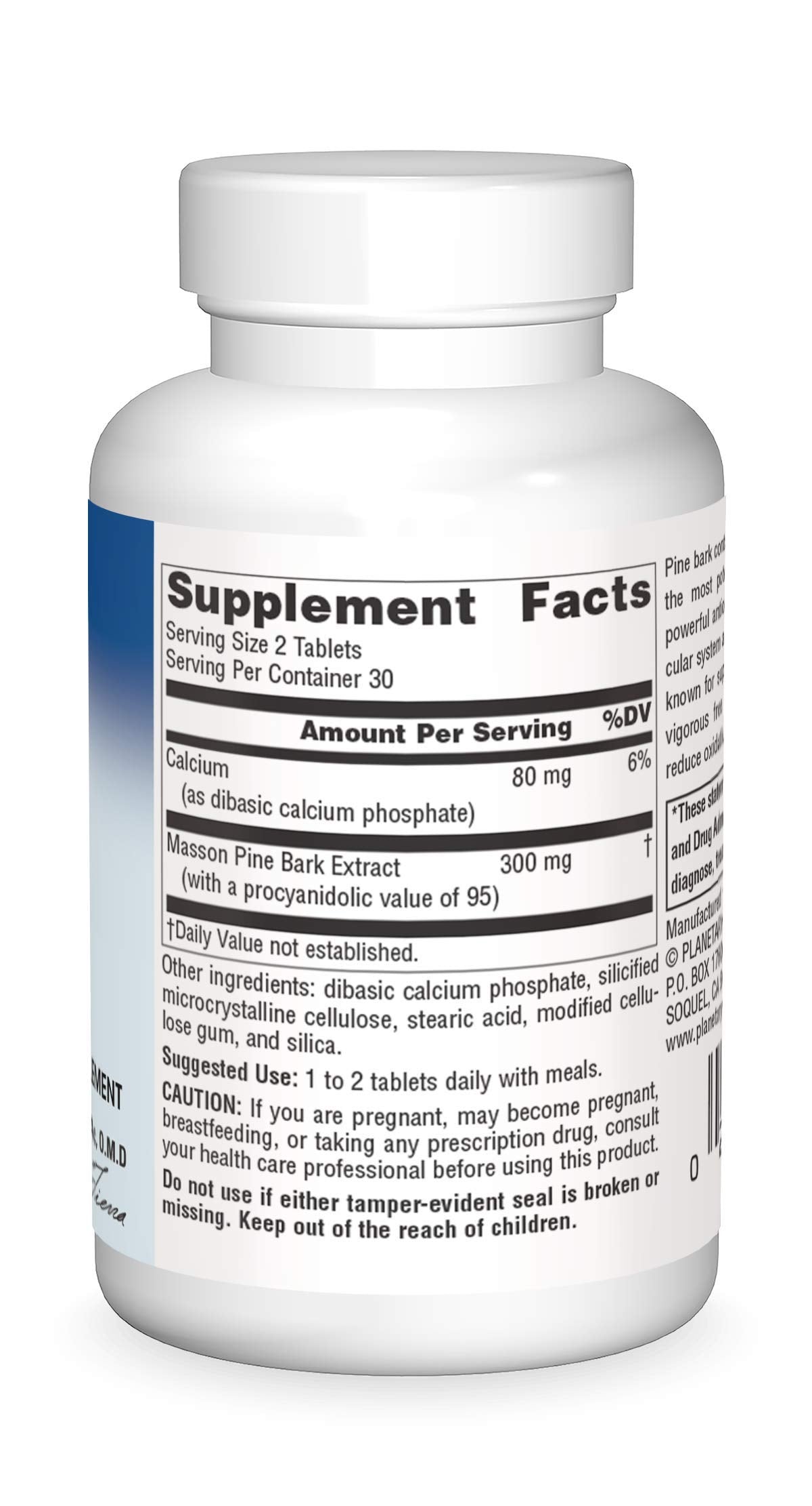 Planetary Herbals FS Pine Bark Extract Tablets, 150 mg, 60 Tablets
