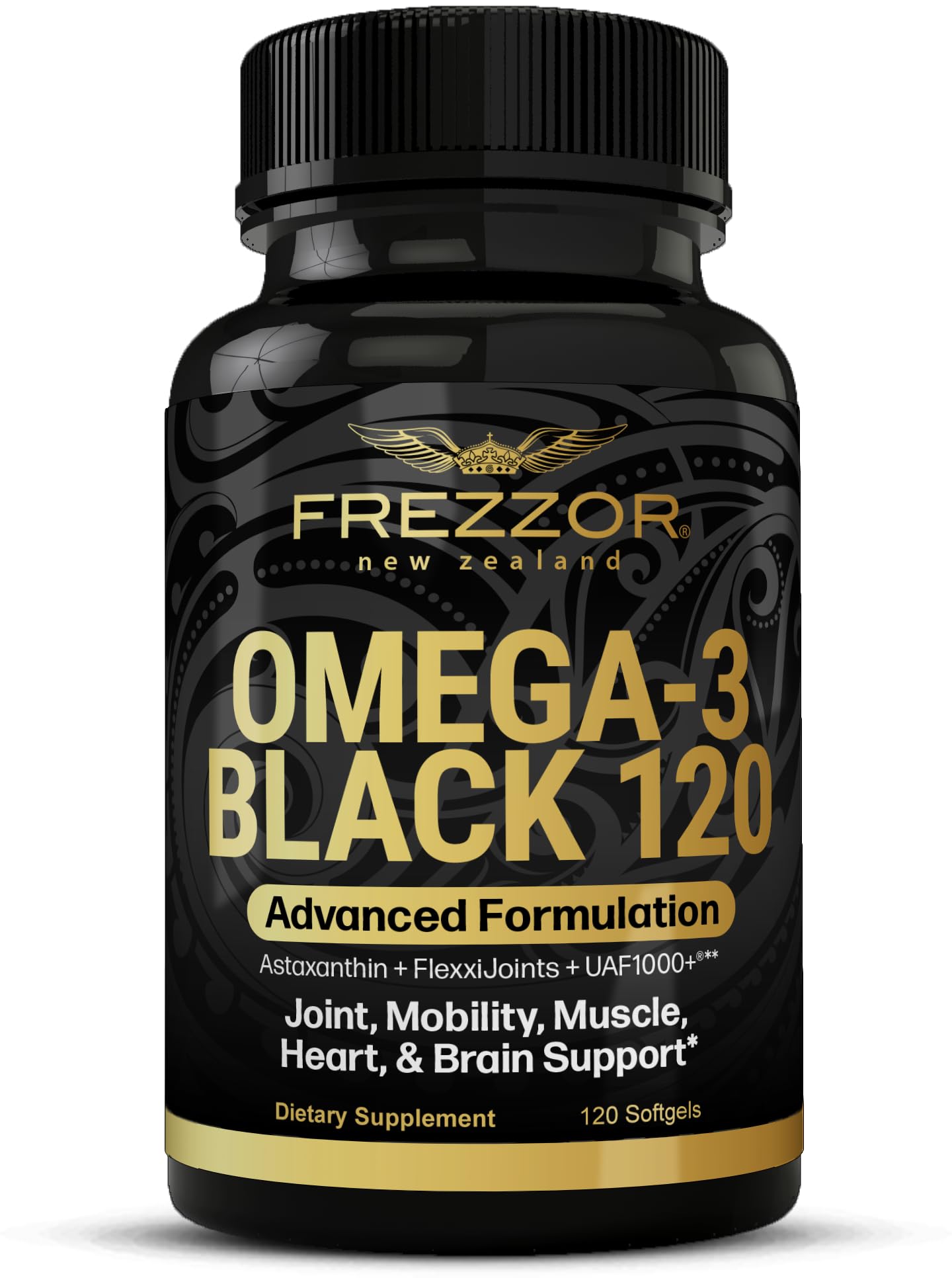 FREZZOR Omega-3 Black Green Lipped Mussel Oil Softgel 120 Count