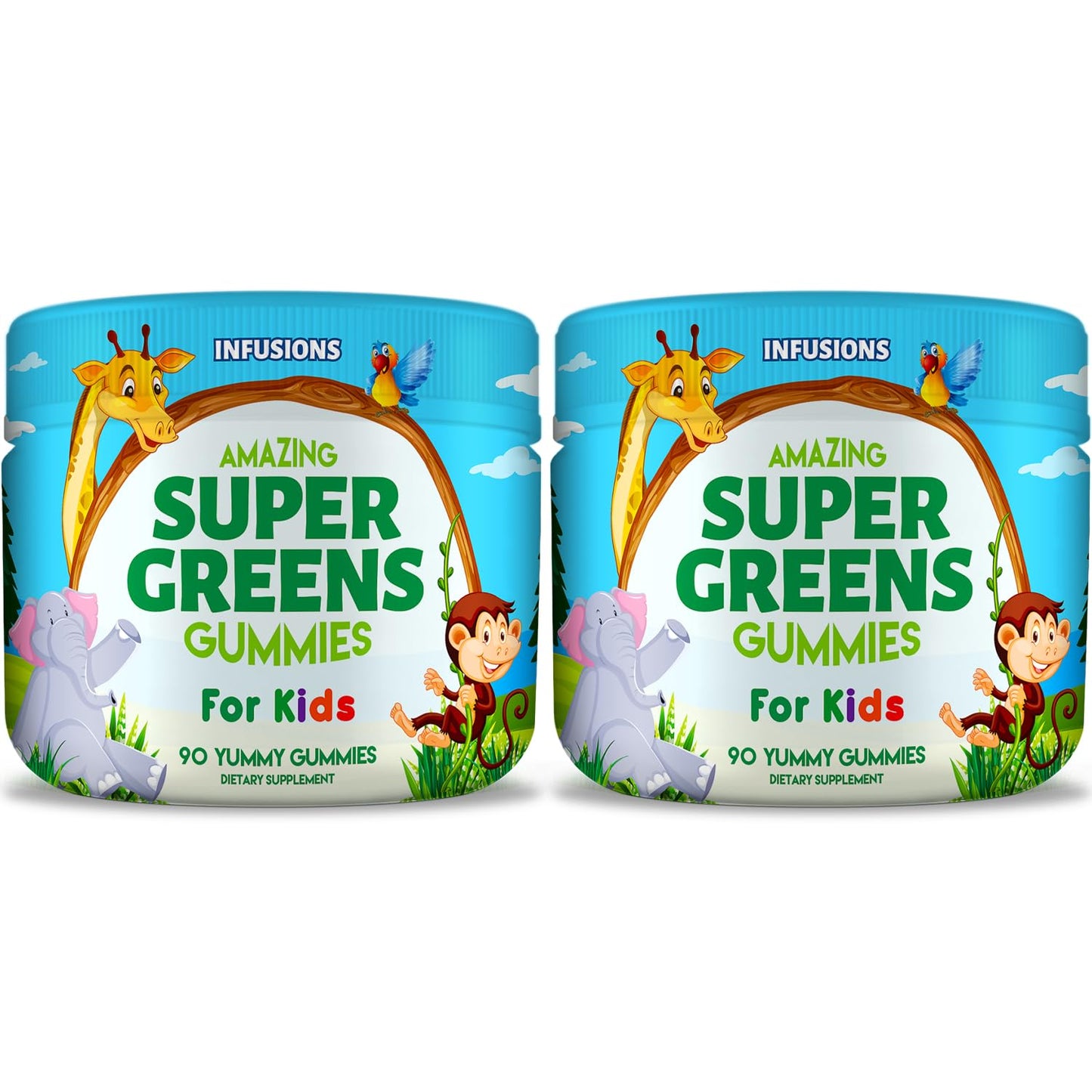 Infusions International Super Green Gummies for Kids 180 Count
