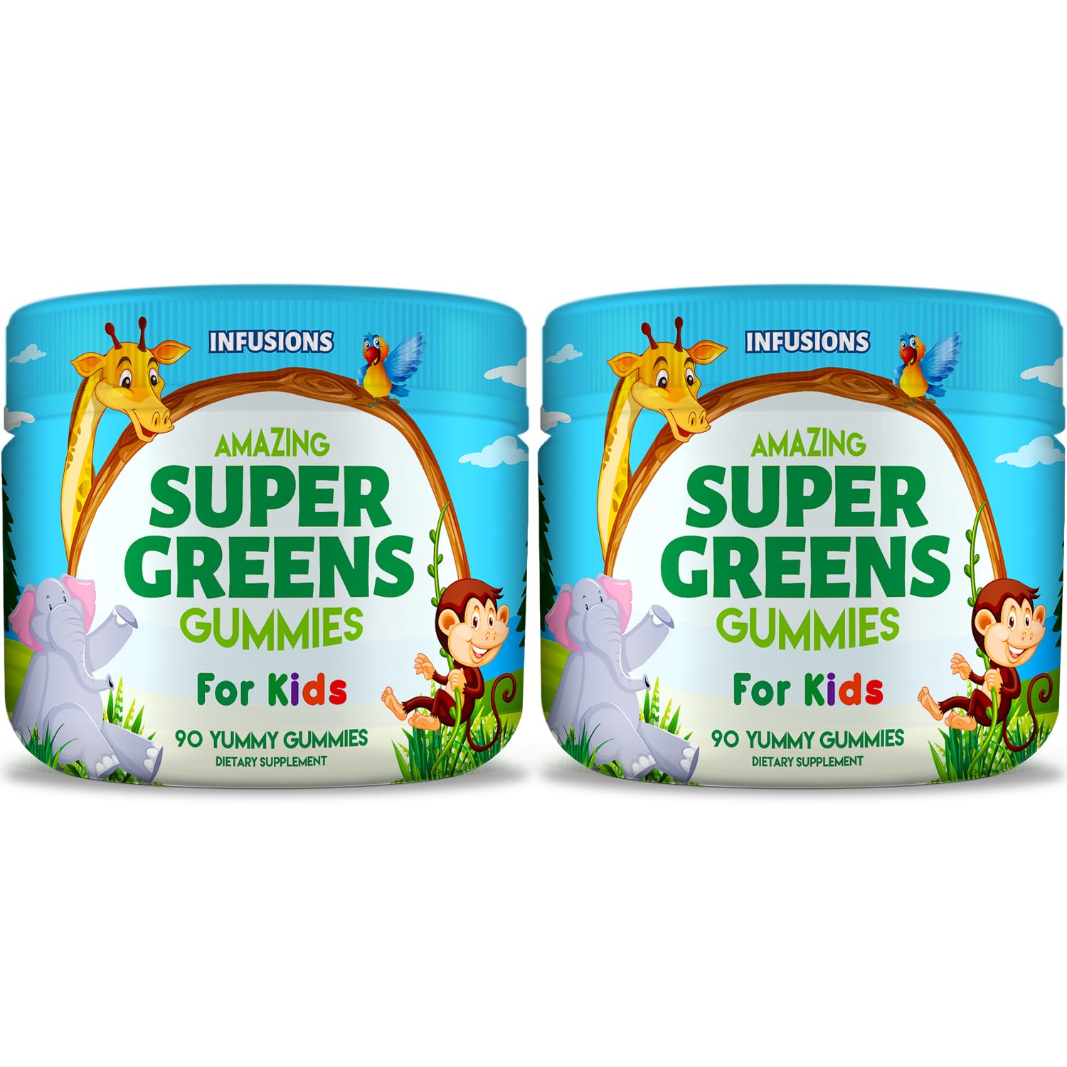 Infusions International Super Green Gummies for Kids 180 Count