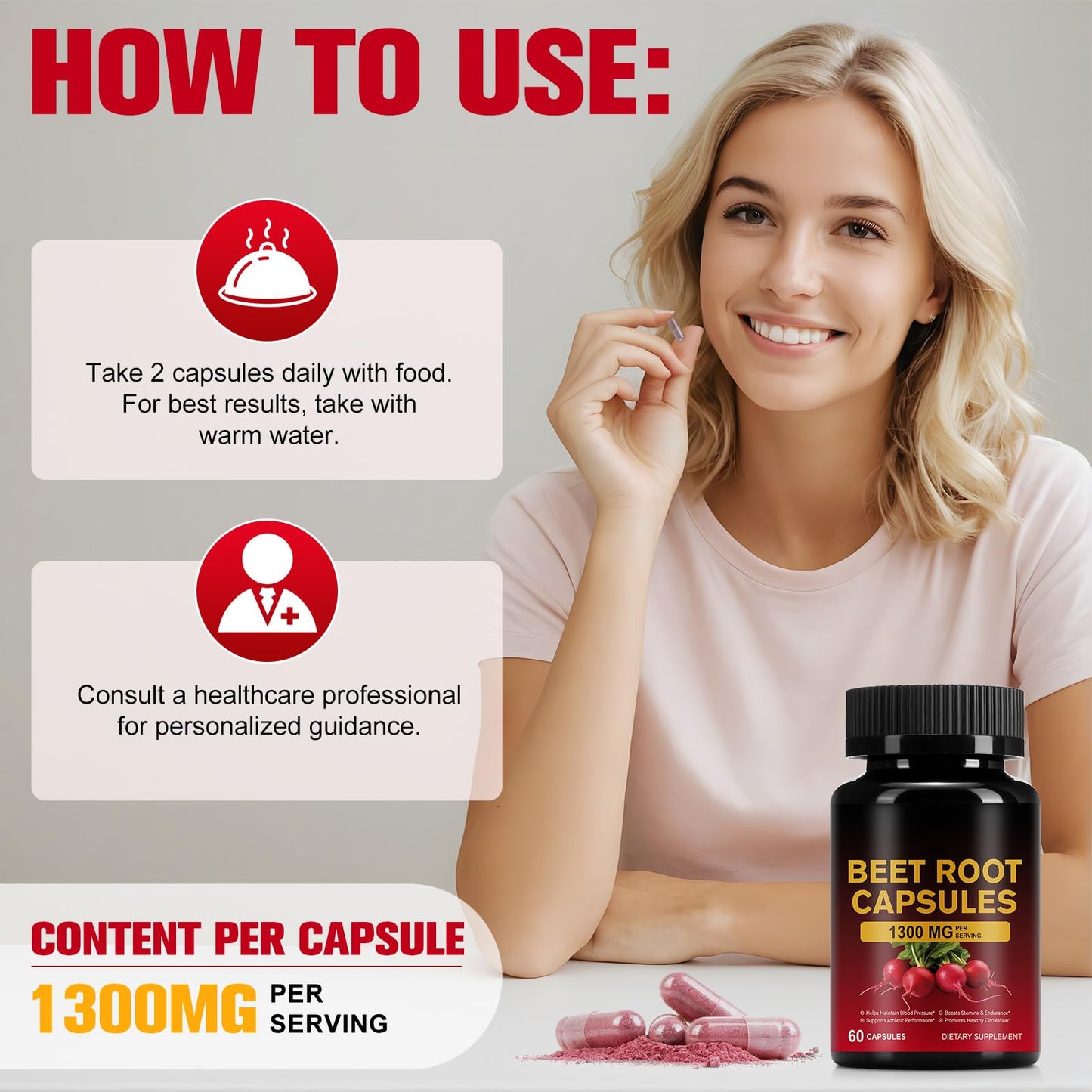 YIEEGCM Beet Root & Cayenne Pepper Complex Softgel, 240 Count