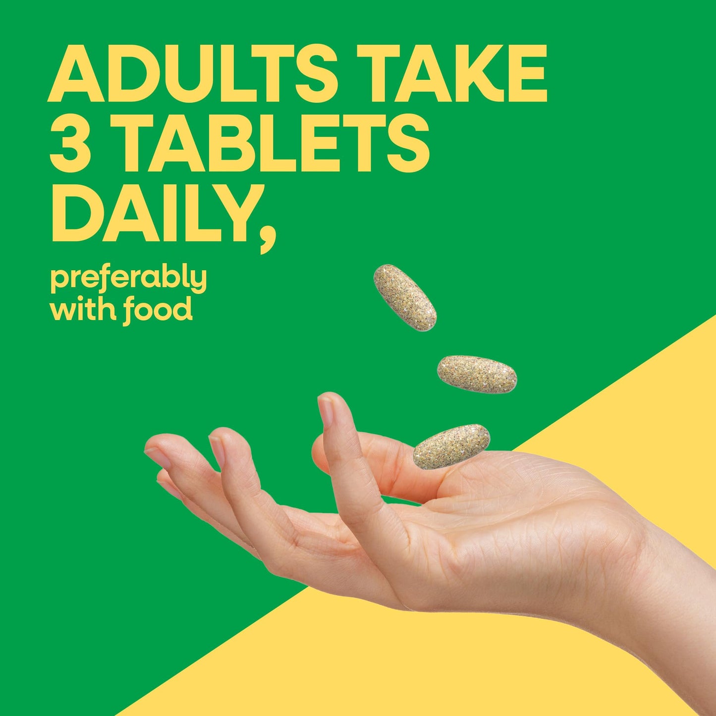 Nature's Way Alive! Max3 Potency Daily Multivitamin with Iron Tablets, 90 Count