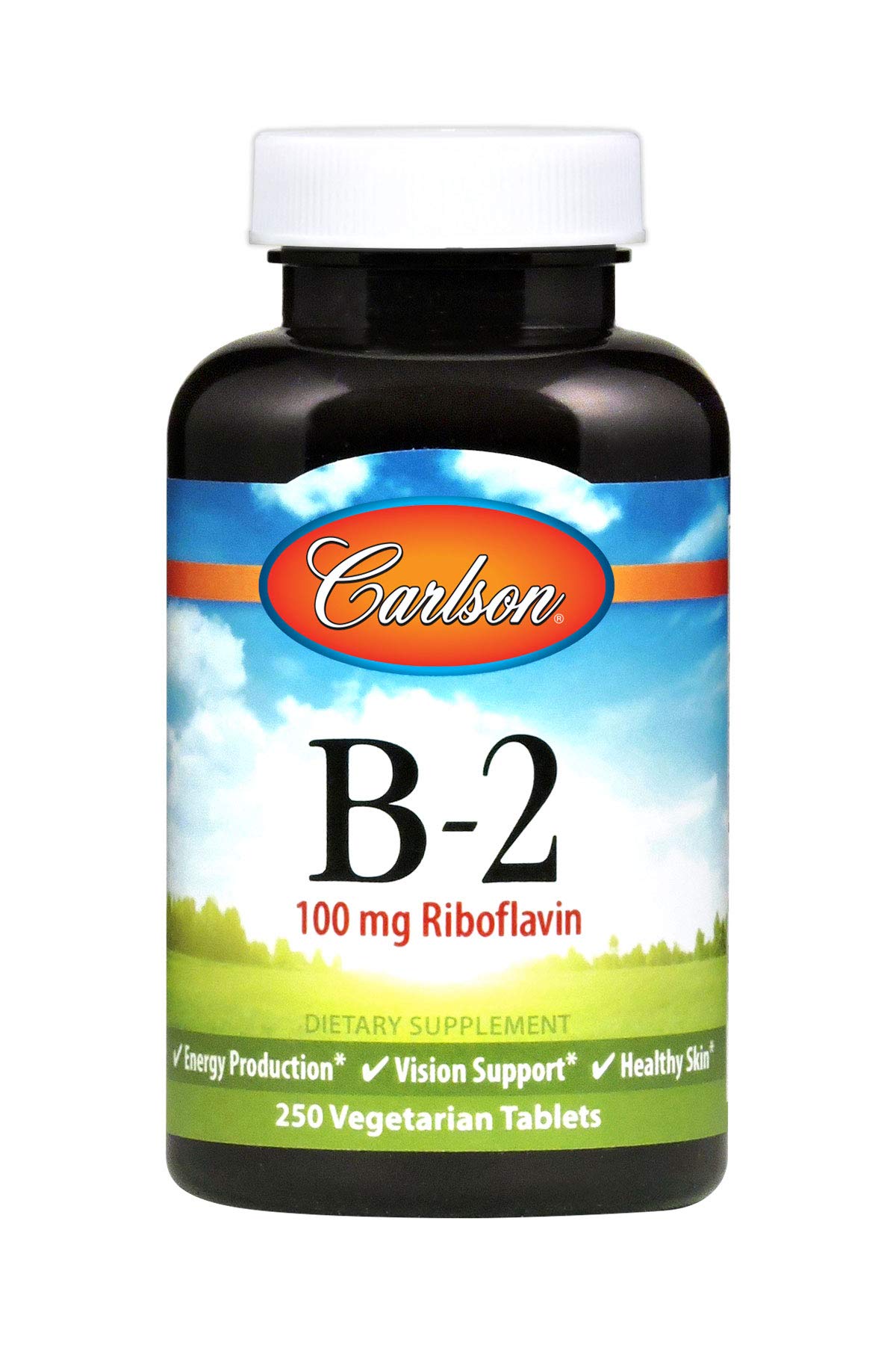 Carlson B-2 Riboflavin 100 mg Tablet, 250 Vegetarian Tablets
