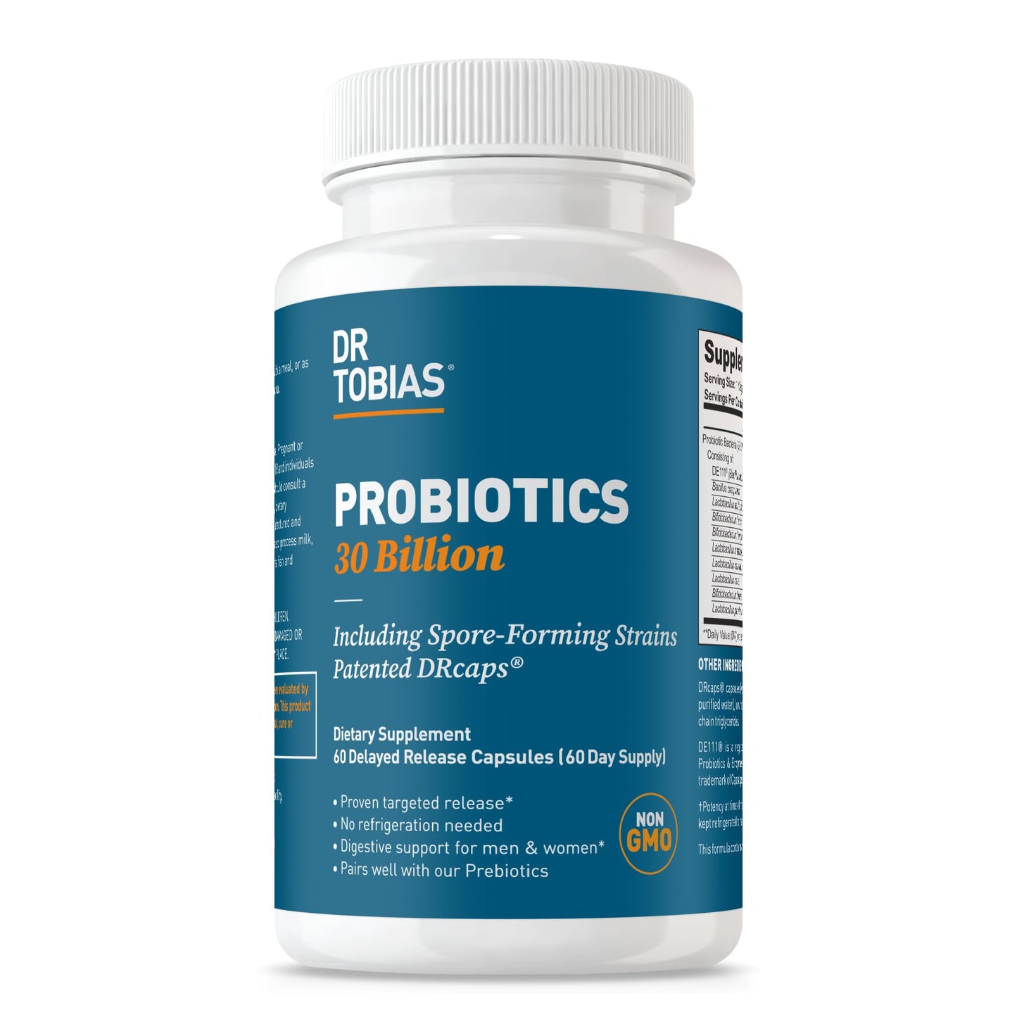 Dr. Tobias Probiotics 30 Billion CFU Capsule 60