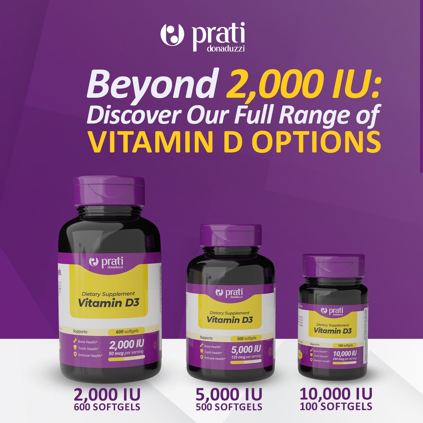 Prati Donaduzzi Vitamin D3 2,000 IU (50 mcg) Softgel 600
