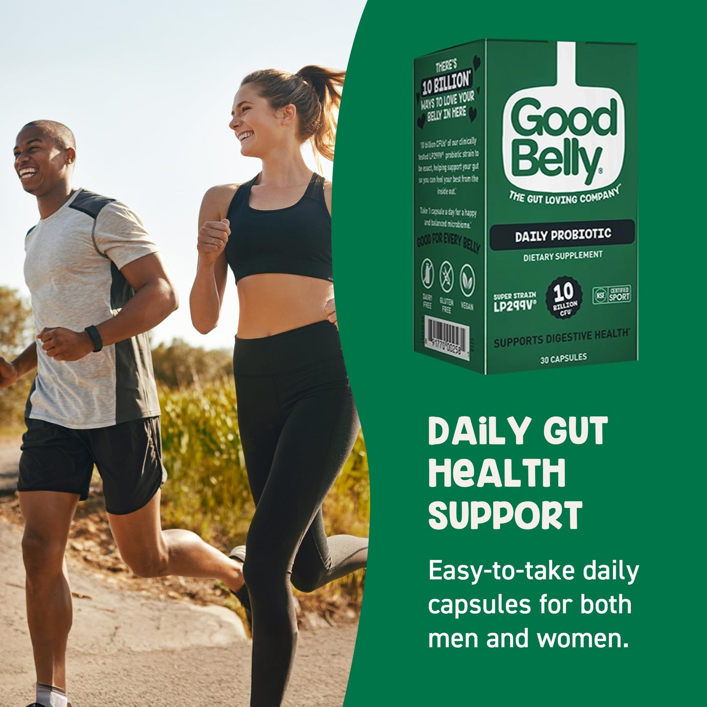 GoodBelly Probiotic Capsules 30 Capsules