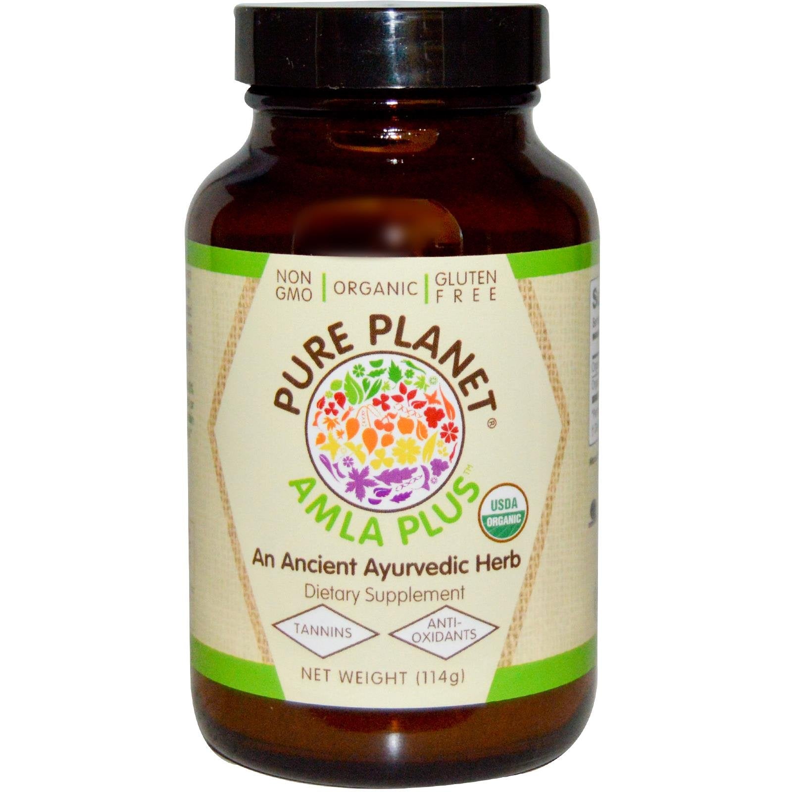 PURE PLANET Organic Amla-C Plus Powder, 4.02 Ounce