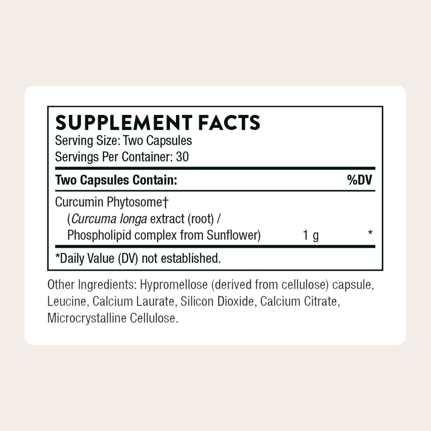Thorne Curcumin Phytosome 1000 mg (Meriva) Capsules, 60 Count