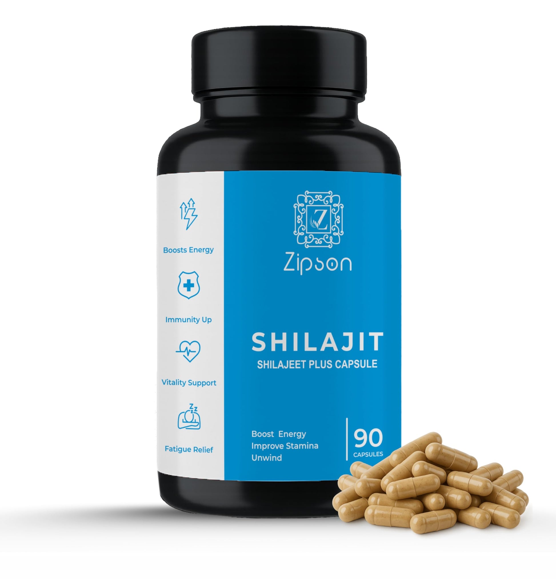 ZIPSON Shilajit for Men & Women 90 Capsules