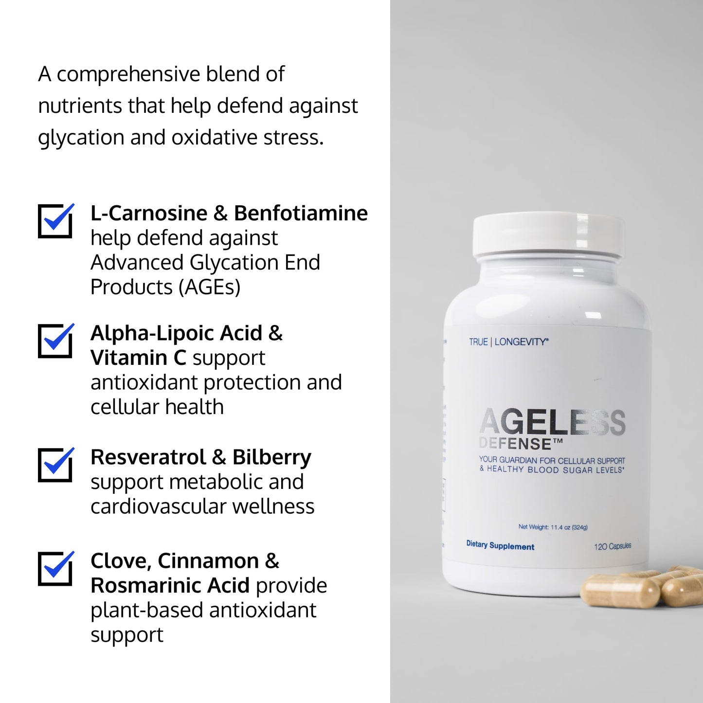 DRINK HRW Ageless Defense Ultimate Formulation Capsules 120