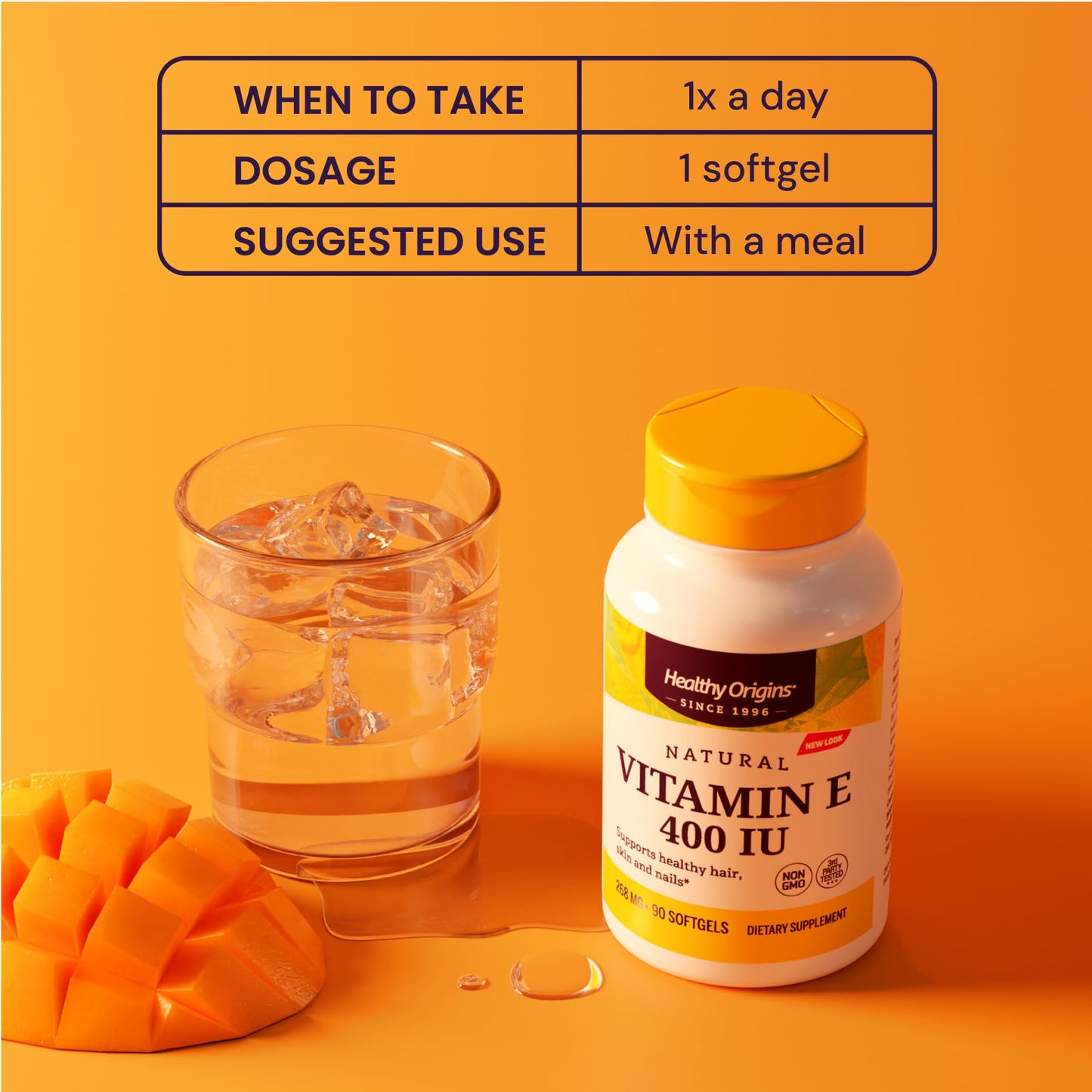 Healthy Origins Vitamin E 400 IU Softgel, 360 Softgels