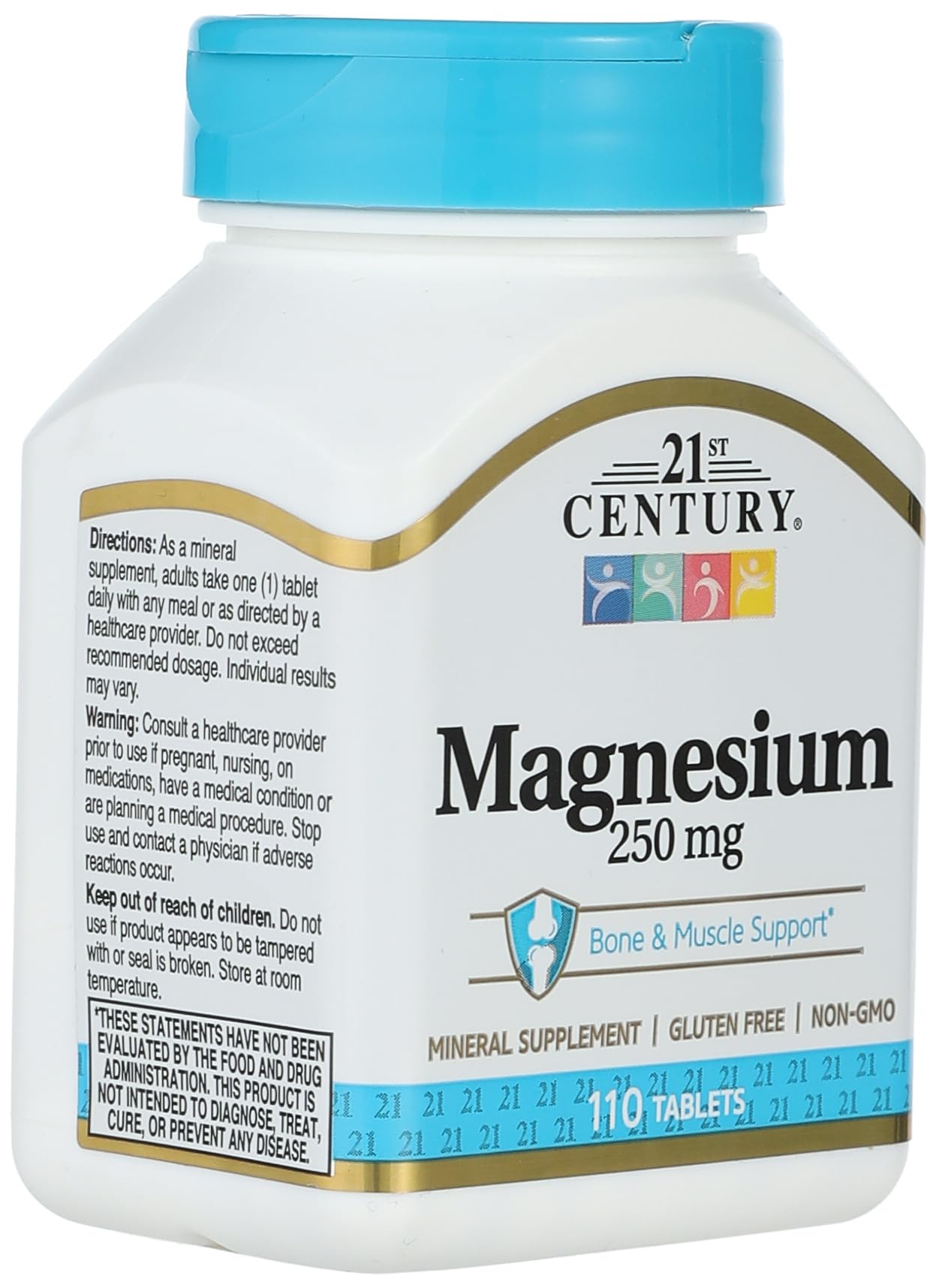 21st Century Magnesium 250 mg Tablet, 110 Tablets