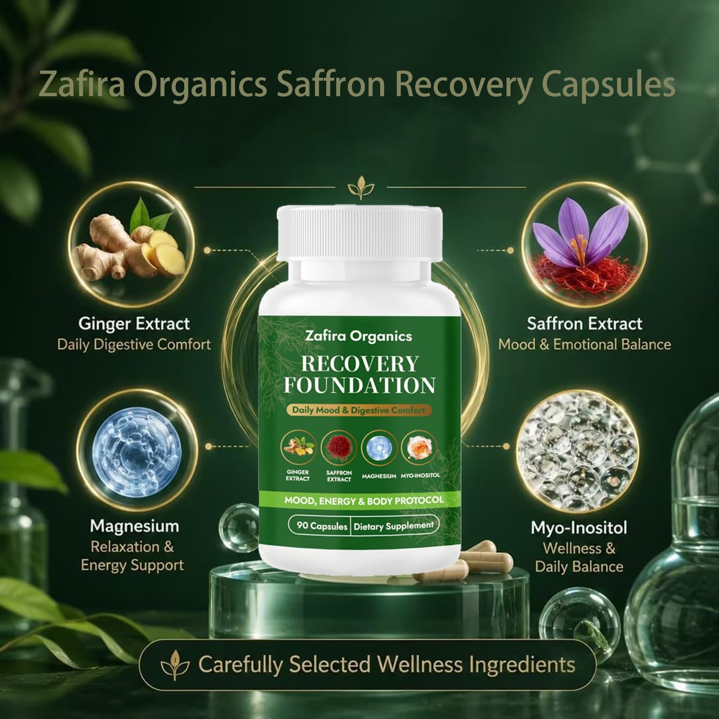 REATIFUL Zafira Saffron Recovery with Saffron Extract 90 Capsules