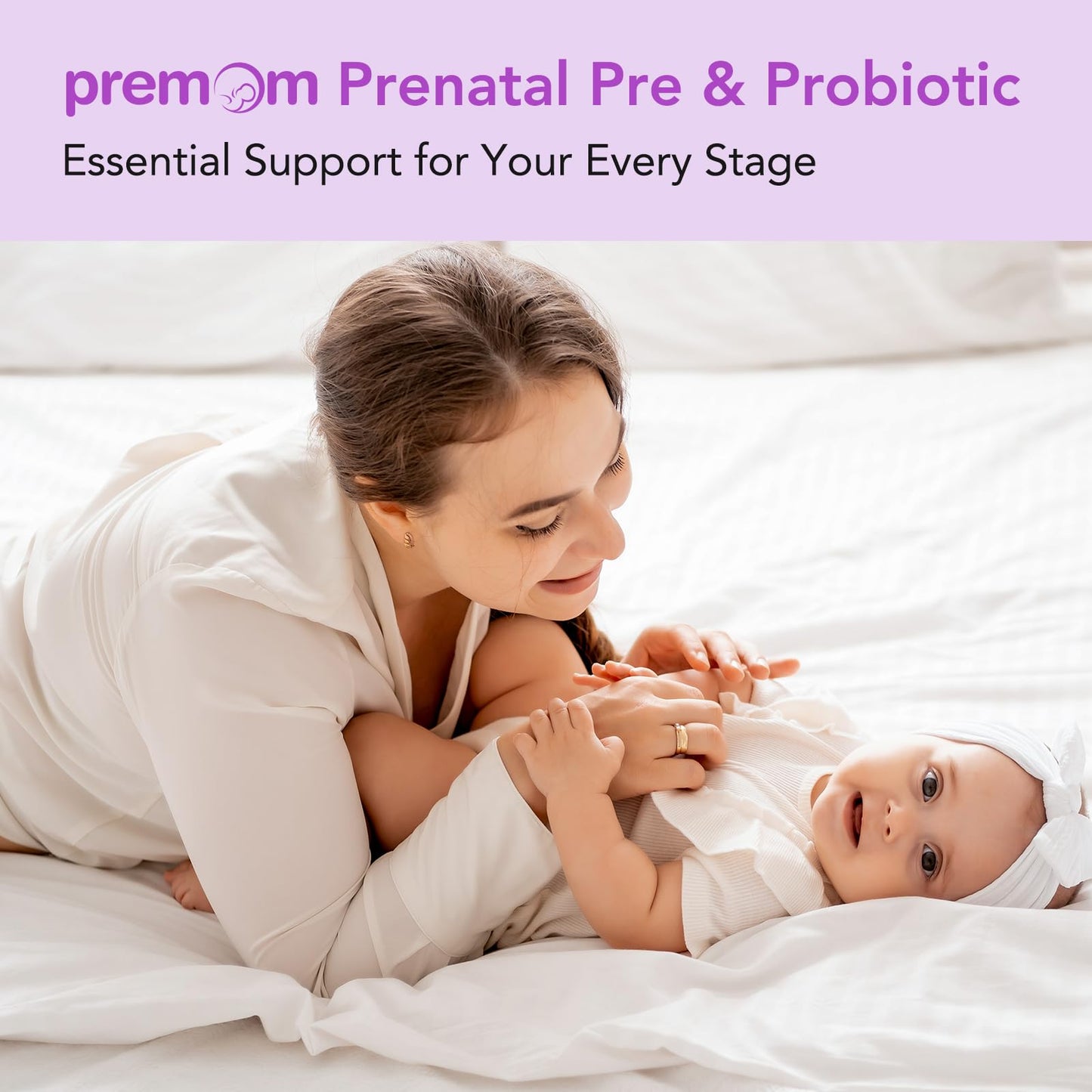 Premom Prenatal Prebiotics & Probiotics for Women Softgels 30 Count