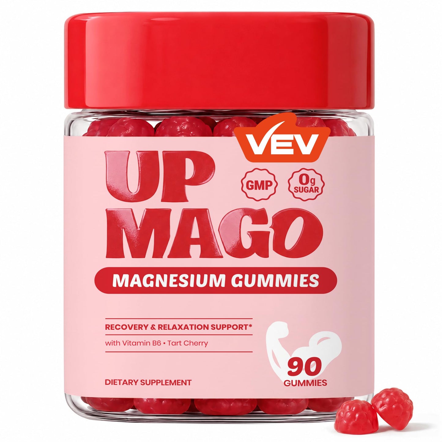 VEV UPMAGO Post-Activity Magnesium Gummies 90 Count