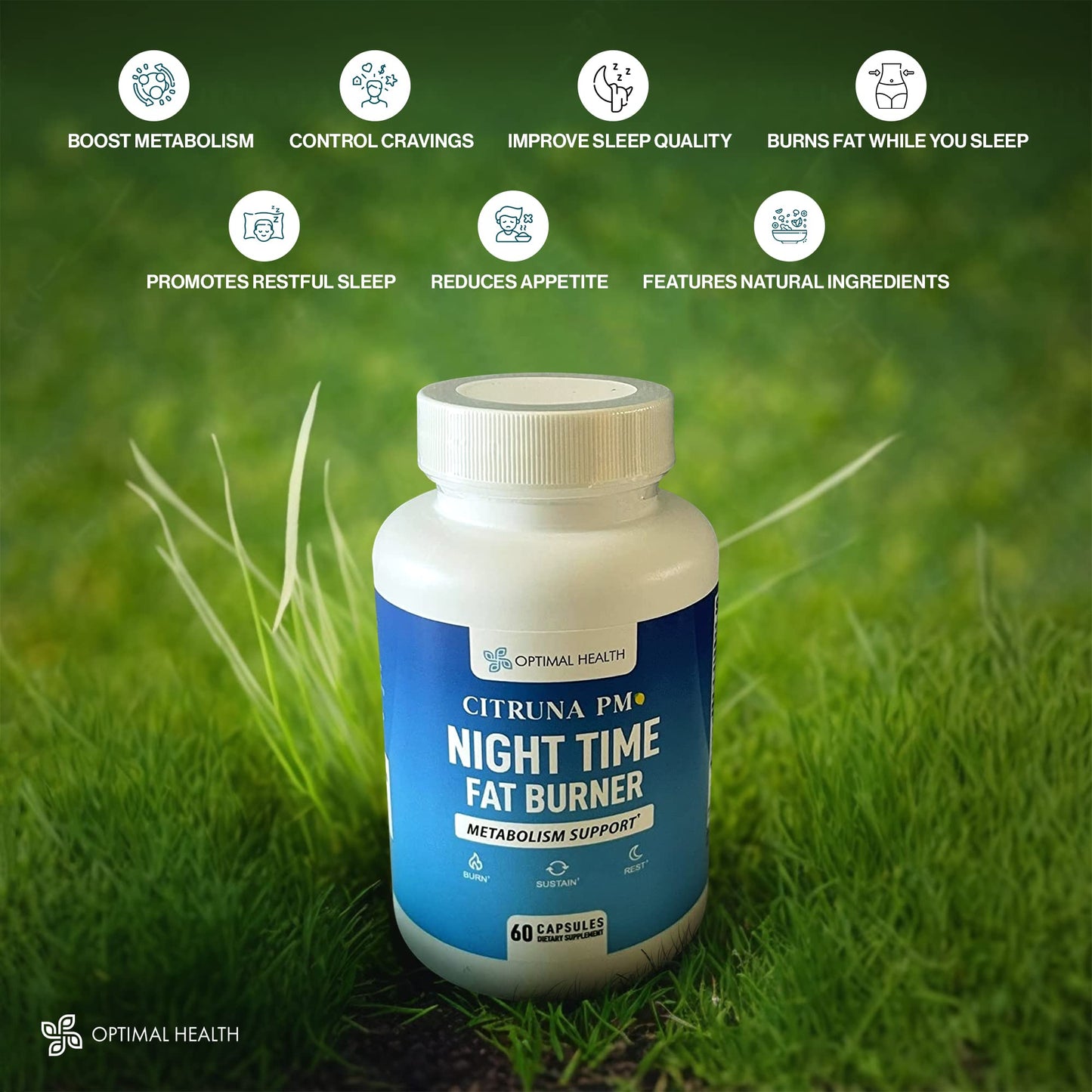 Citruna PM Night Time Weight Loss Capsules, 60 Count