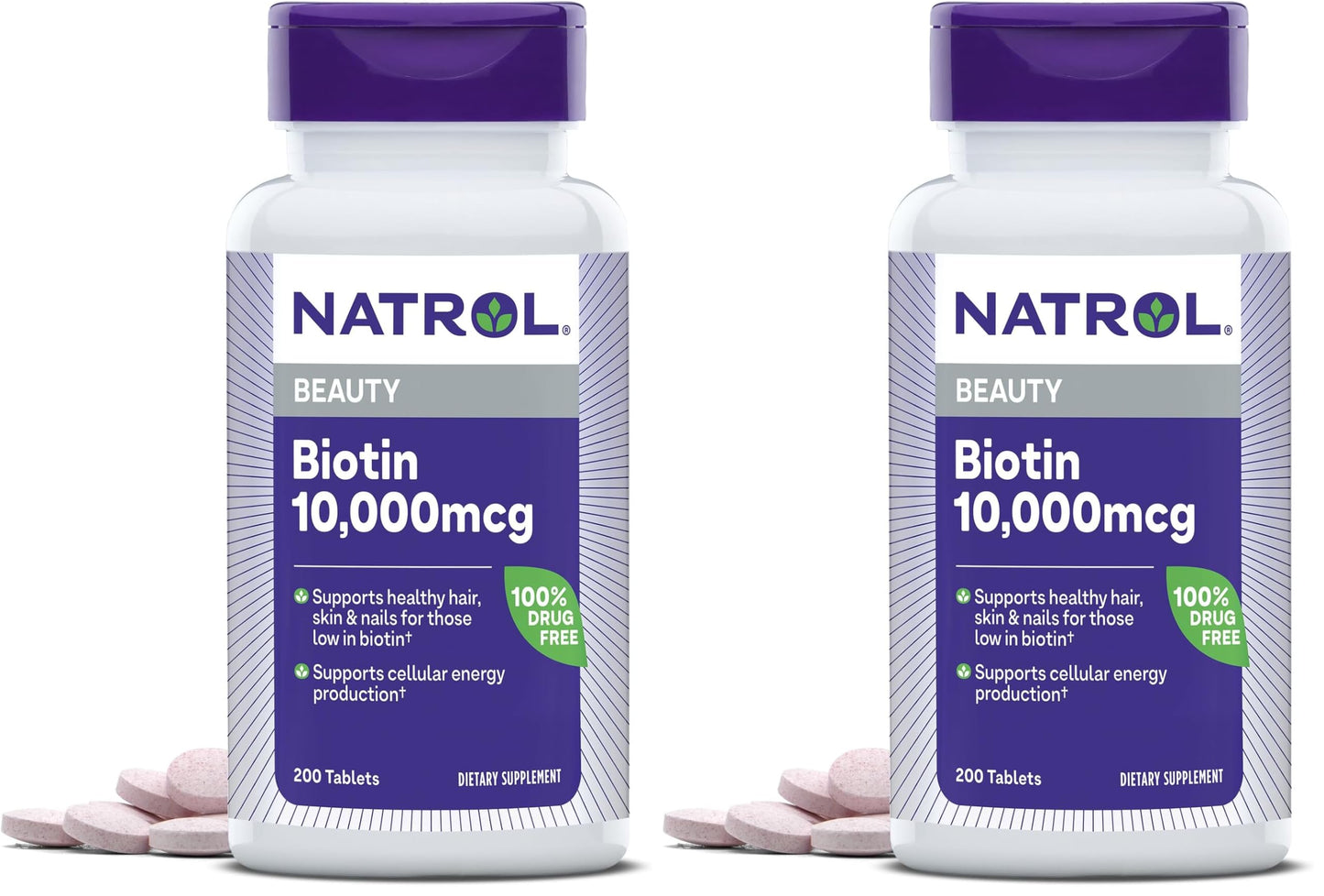 Natrol Biotin 10000mcg Tablets, 400 Count