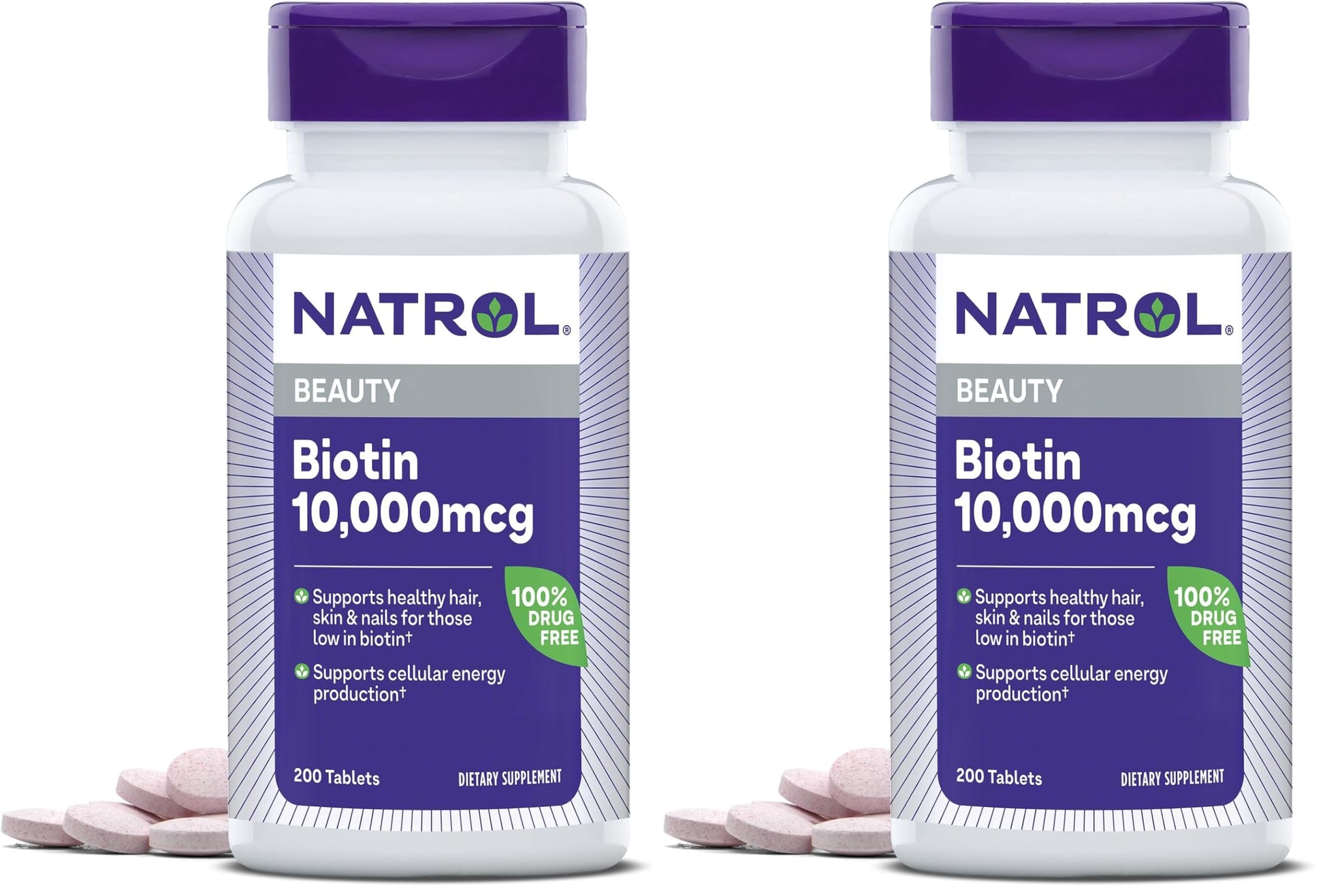 Natrol Biotin 10000mcg Tablets, 400 Count