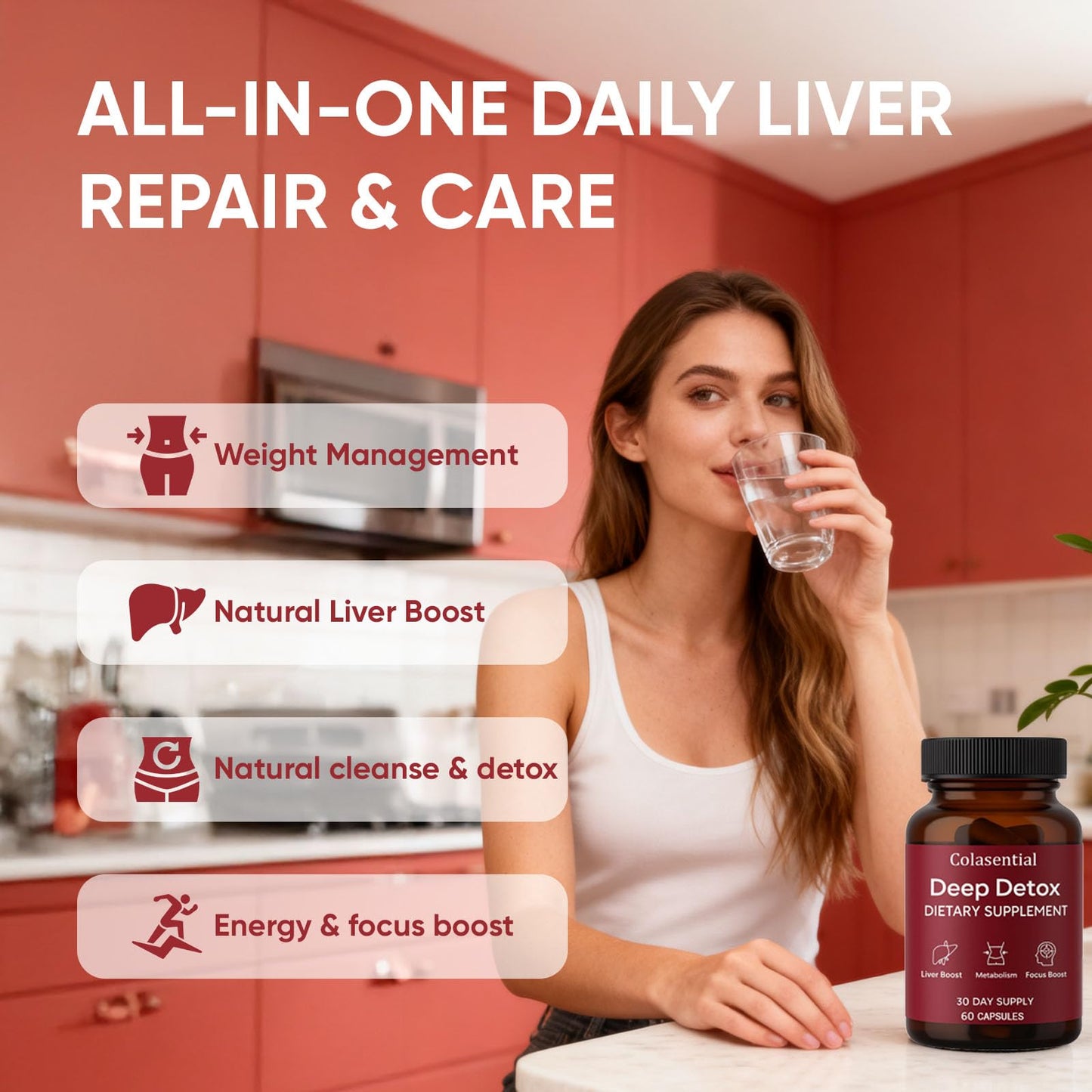 BERSEG Colasential Max Liver Detox Capsules 60 Capsules