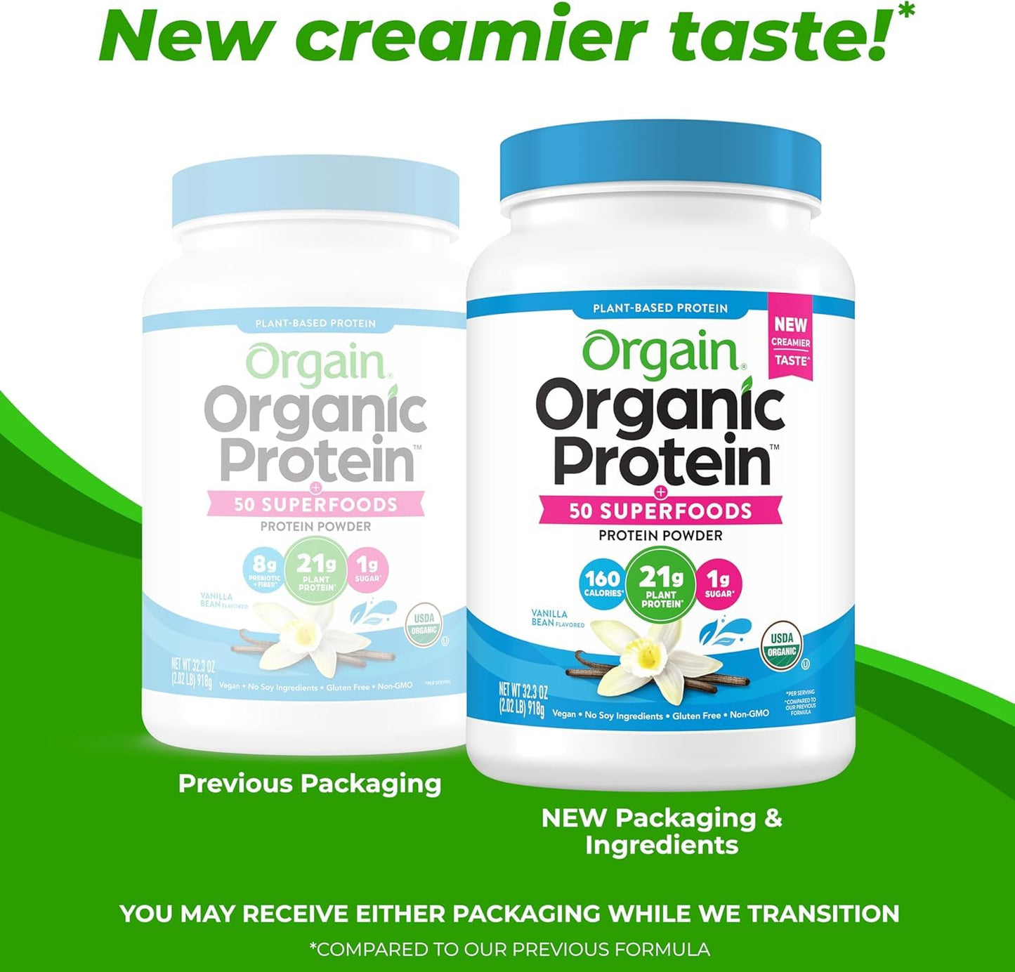 Orgain Organic Vegan Protein + 50 Superfoods Bundle Powder 64.64