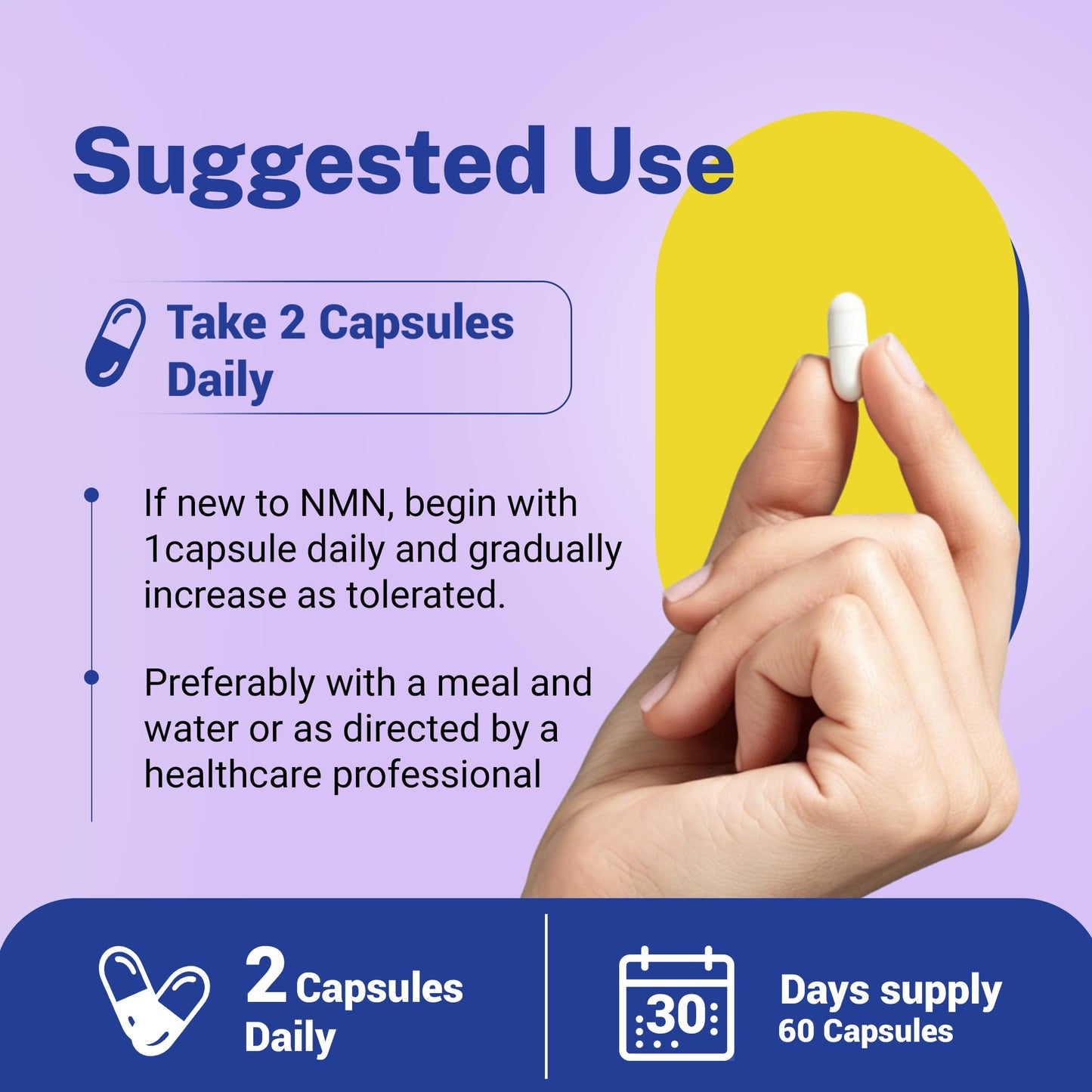inGreens NMN 1000mg Supplement with 98% Trans-Resveratrol, TMG & Grape Seed Extract - 4-in-1 Formula 60 Capsules