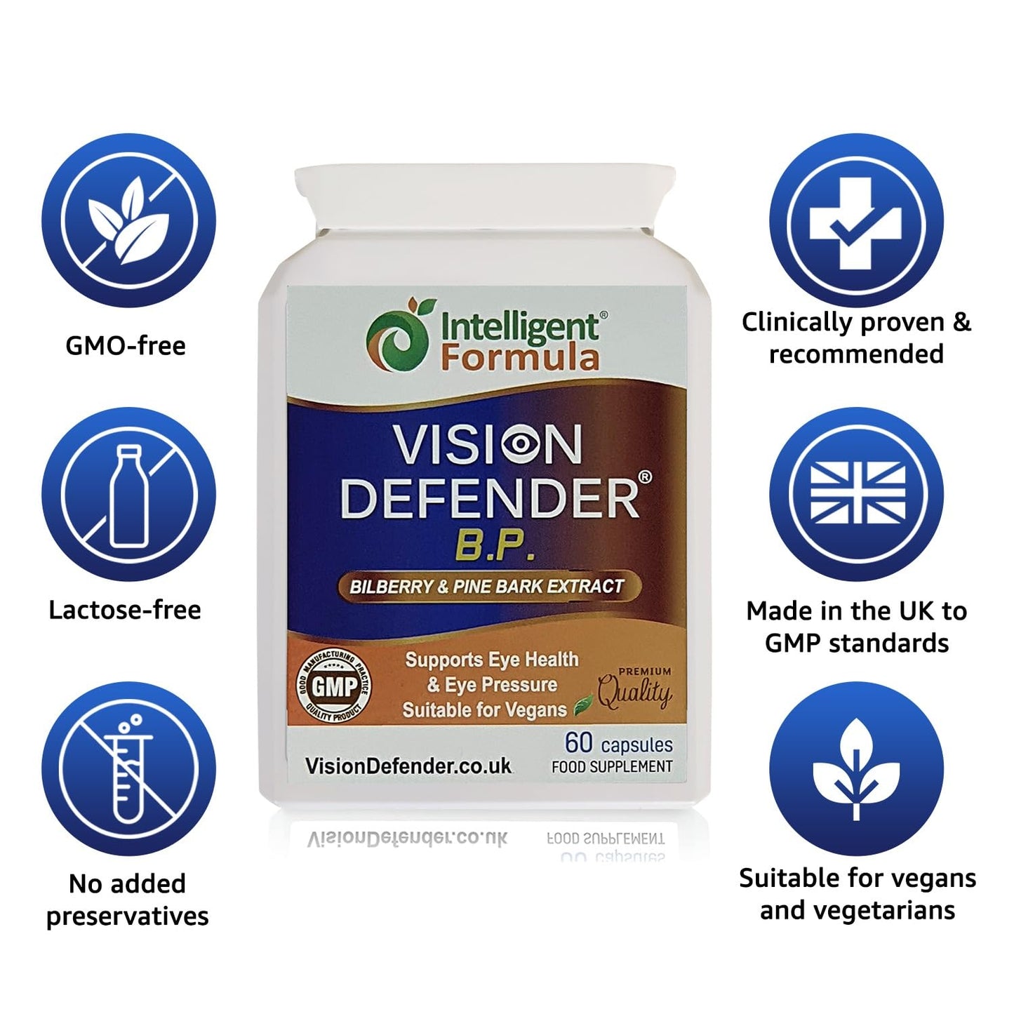 Intelligent Formula Vision Defender BP Eye Supplement Capsules 60