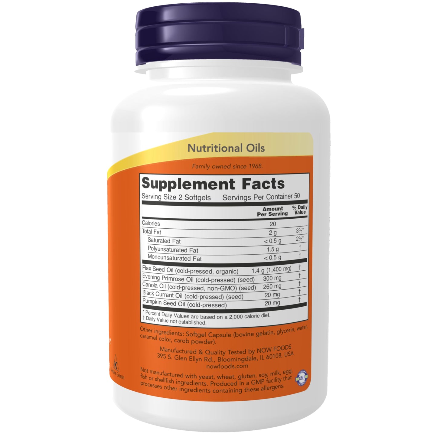 NOW Foods Omega 3-6-9 1000 mg Softgels 100