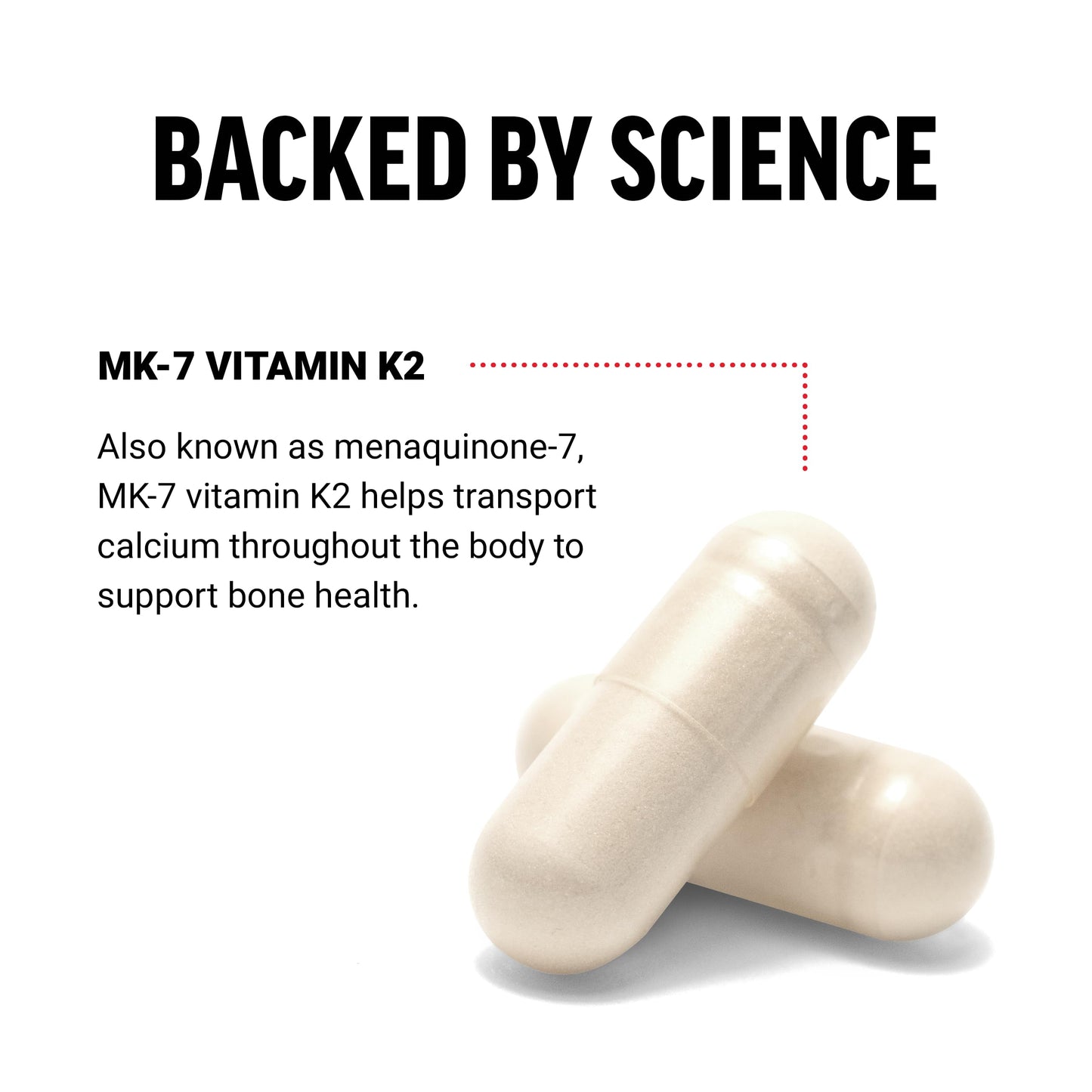 Force Factor MK-7 Vitamin K2 100mcg 60 Capsules